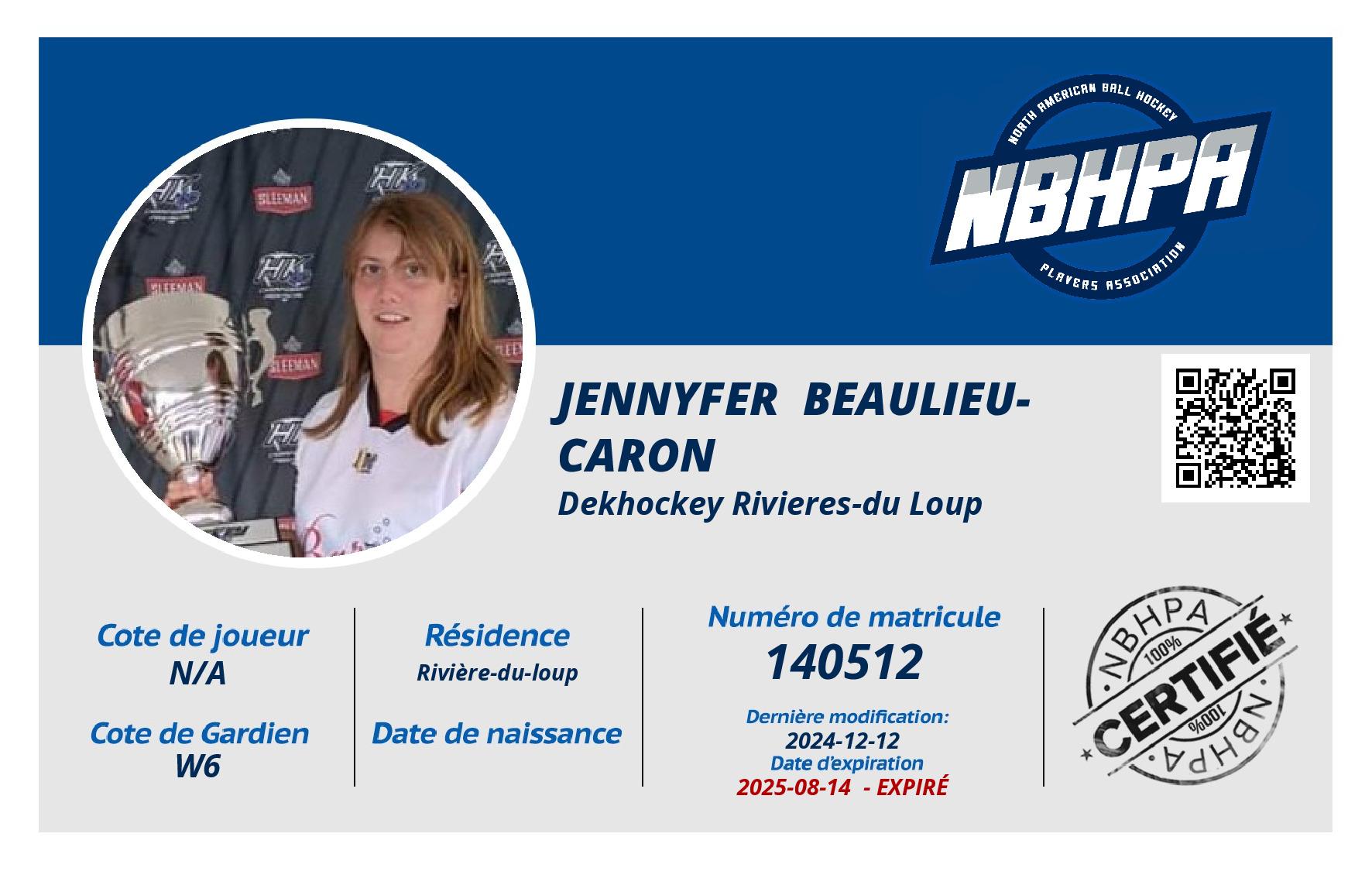 Jennyfer  Beaulieu-Caron 