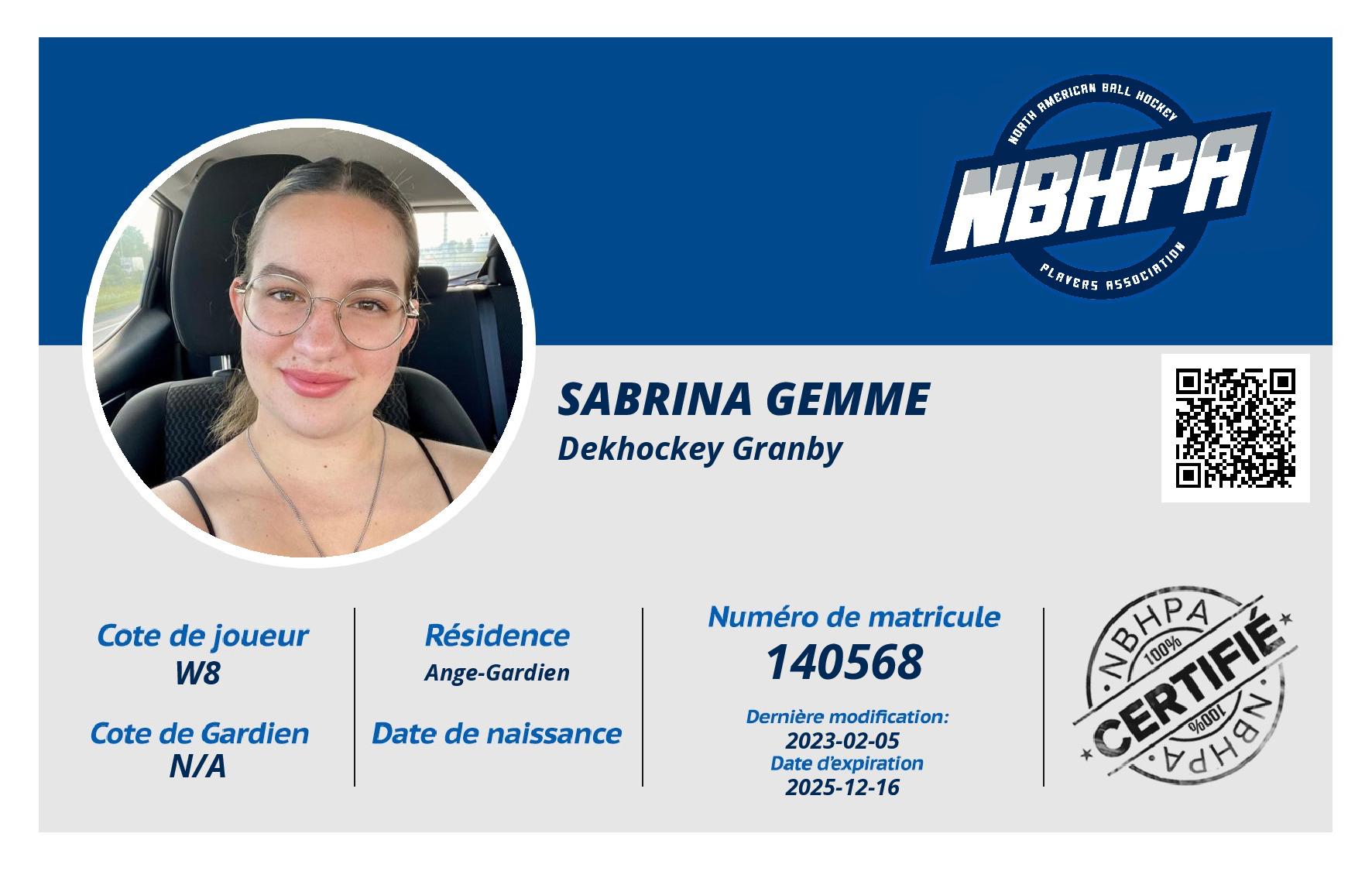 Sabrina Gemme