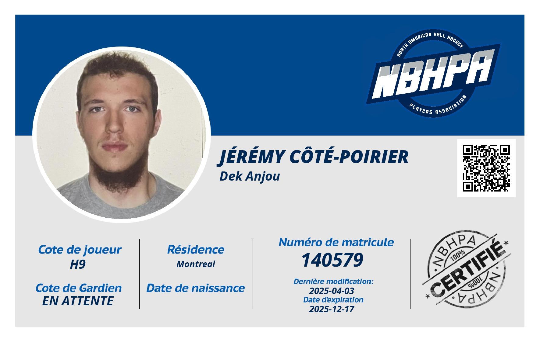 Jérémy Côté-Poirier