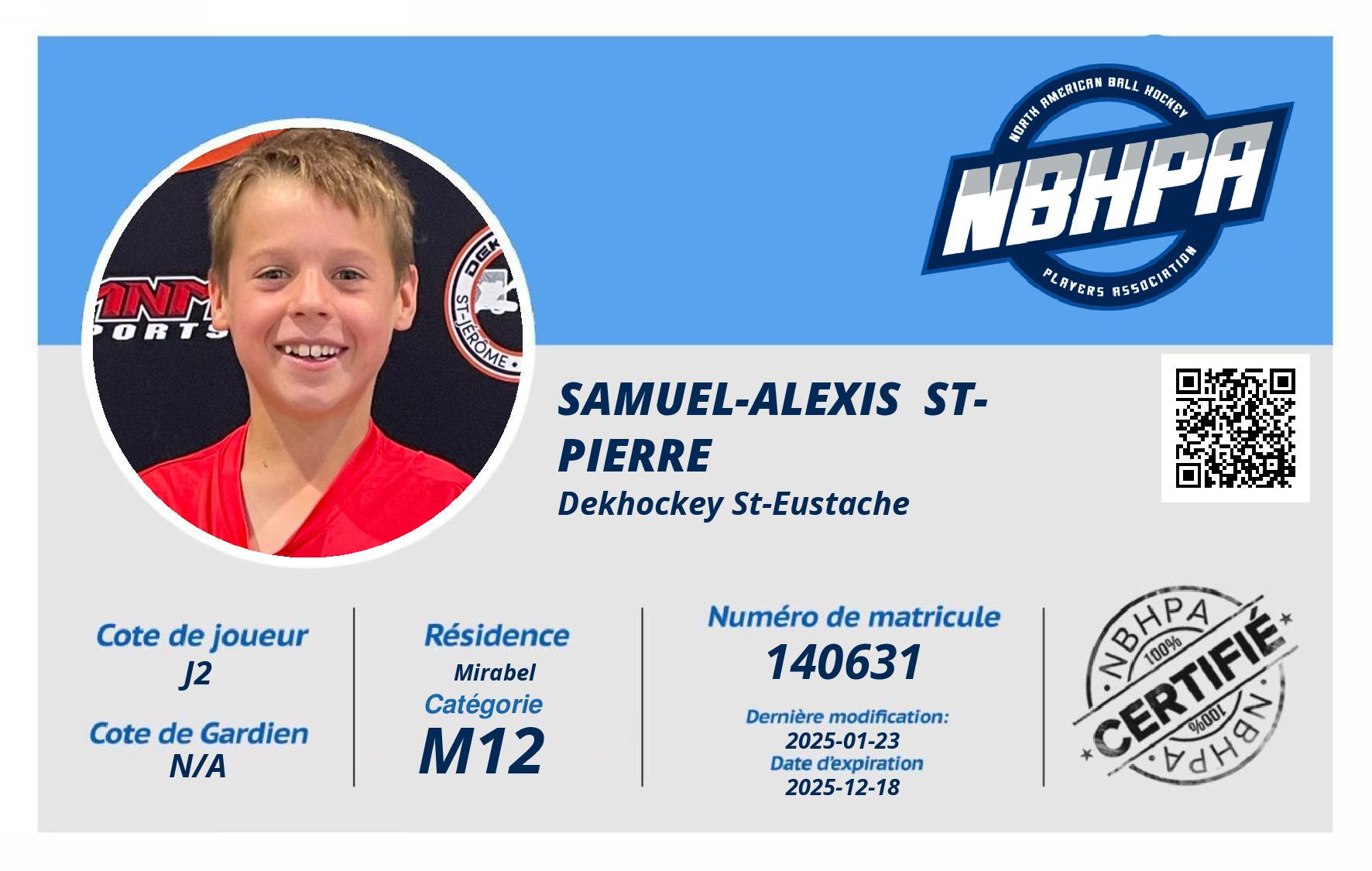 Samuel-Alexis  St-Pierre 