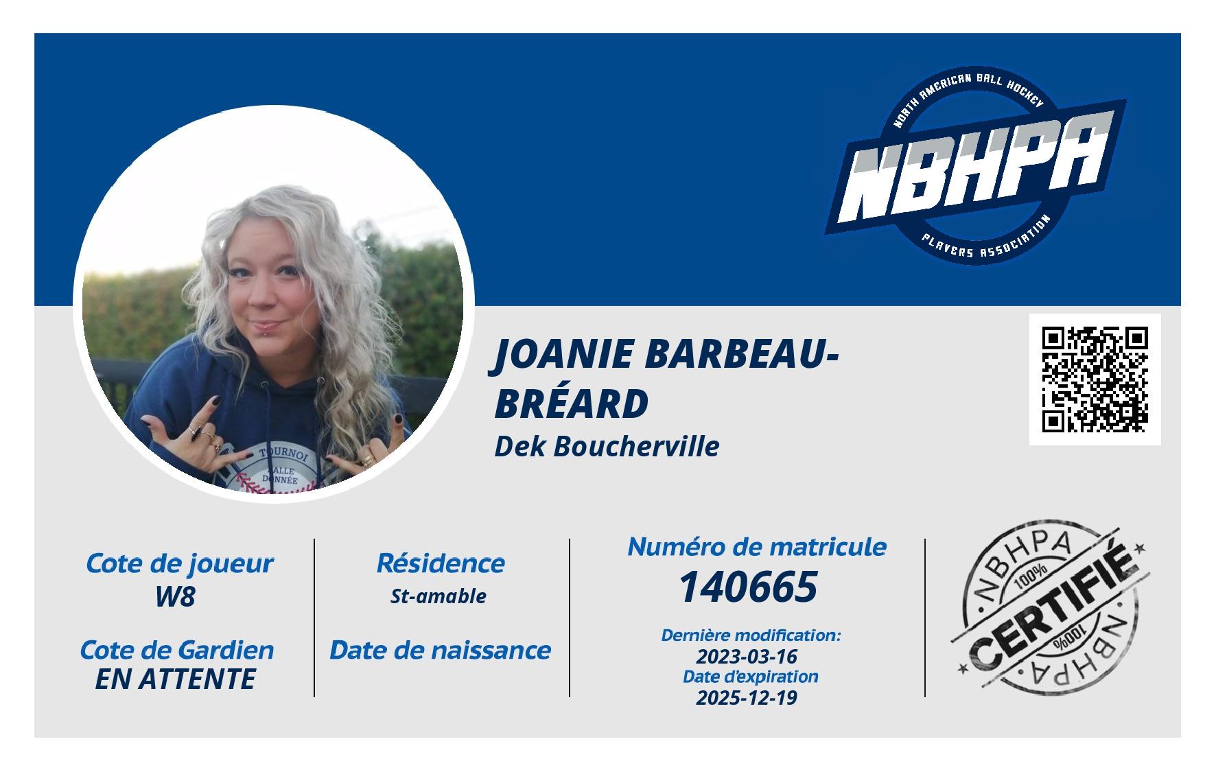 Joanie Barbeau-bréard