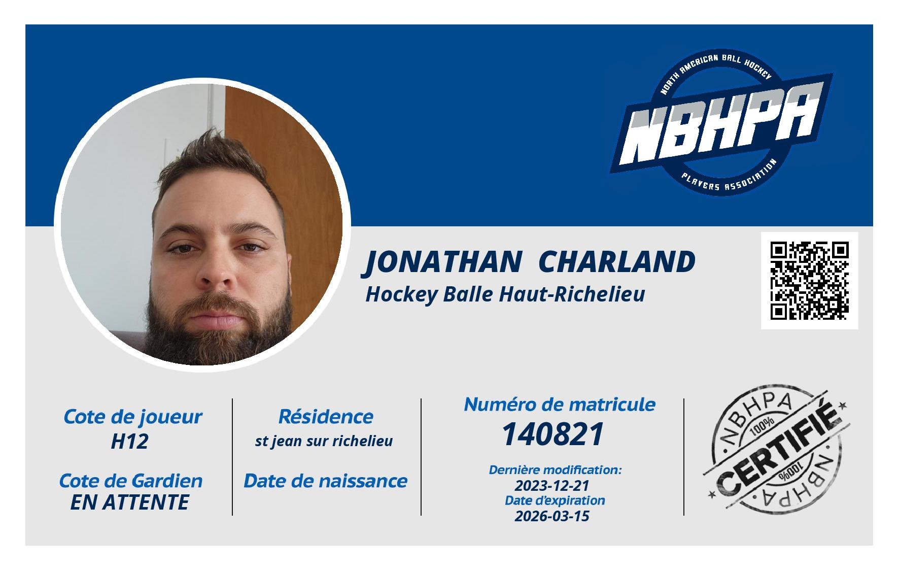 Jonathan  Charland 