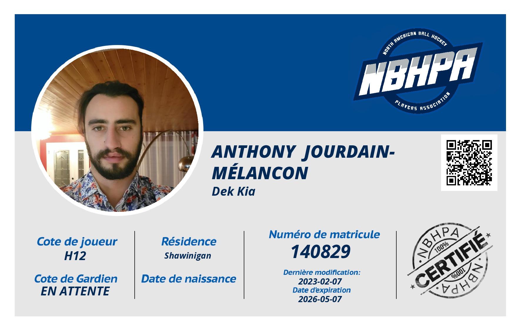 Anthony  Jourdain-Mélancon 