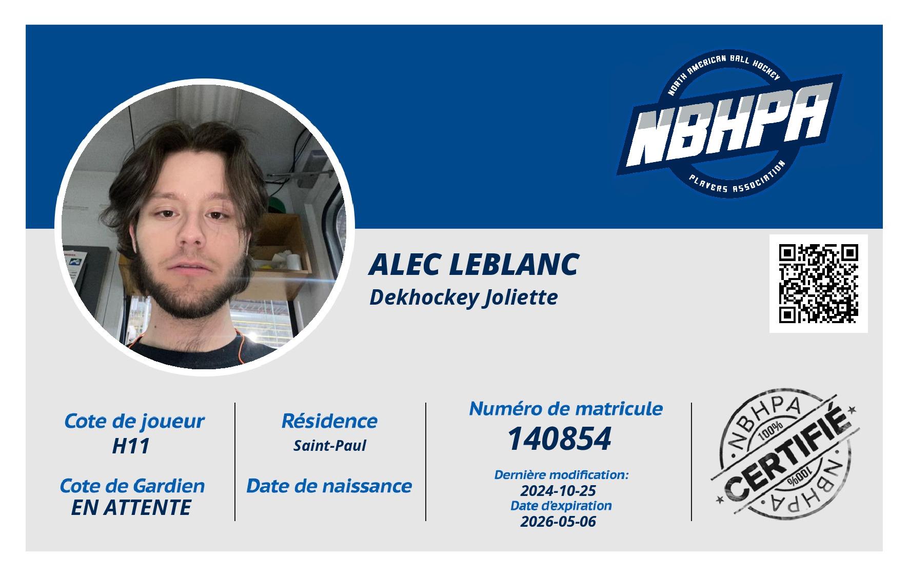Alec Leblanc