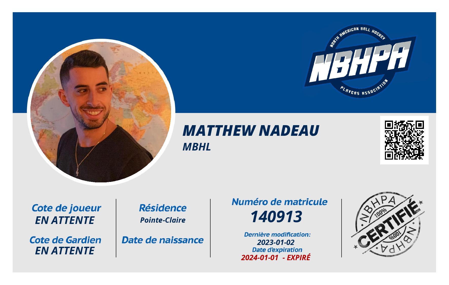 Matthew Nadeau