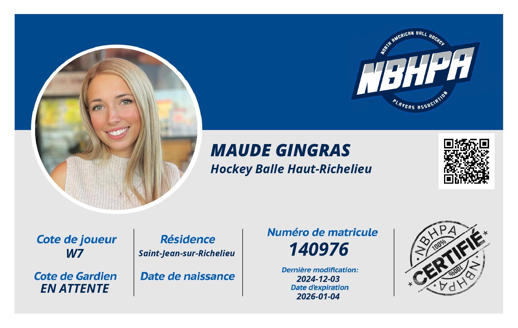 Maude Gingras