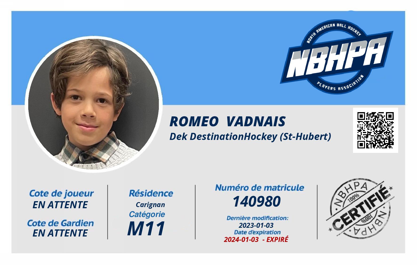 Romeo  Vadnais 