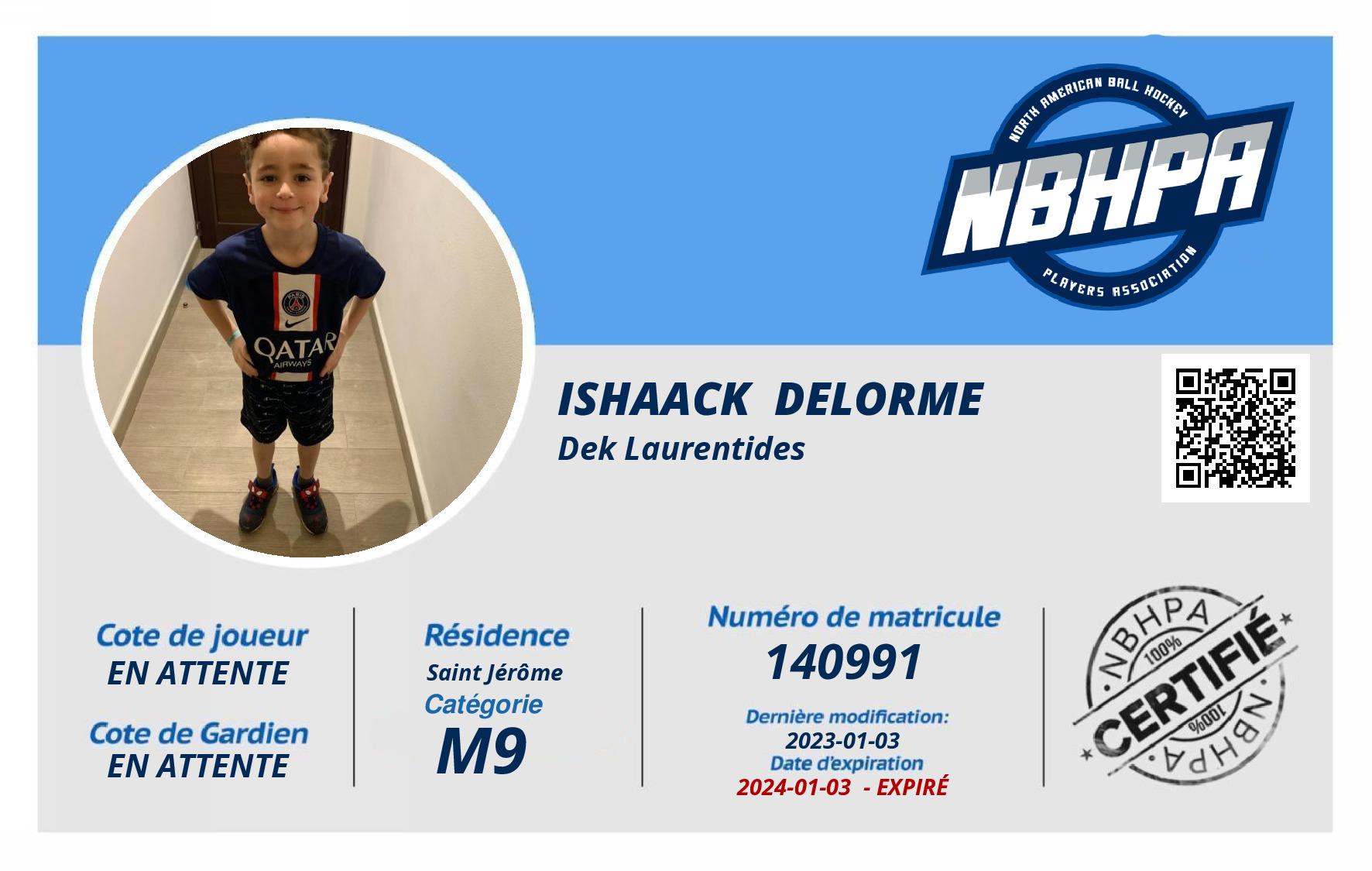 Ishaack  Delorme 
