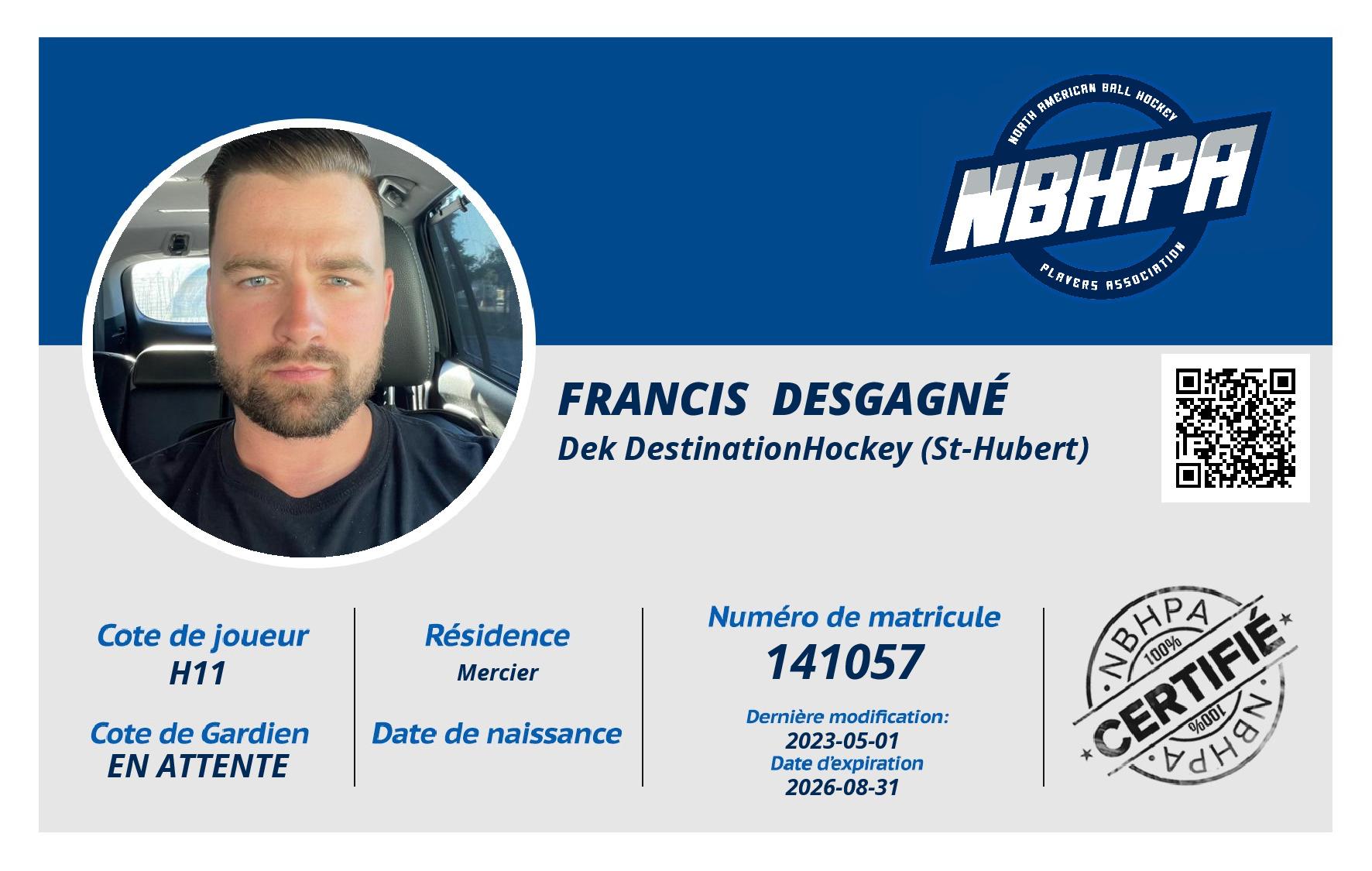 Francis  Desgagné 