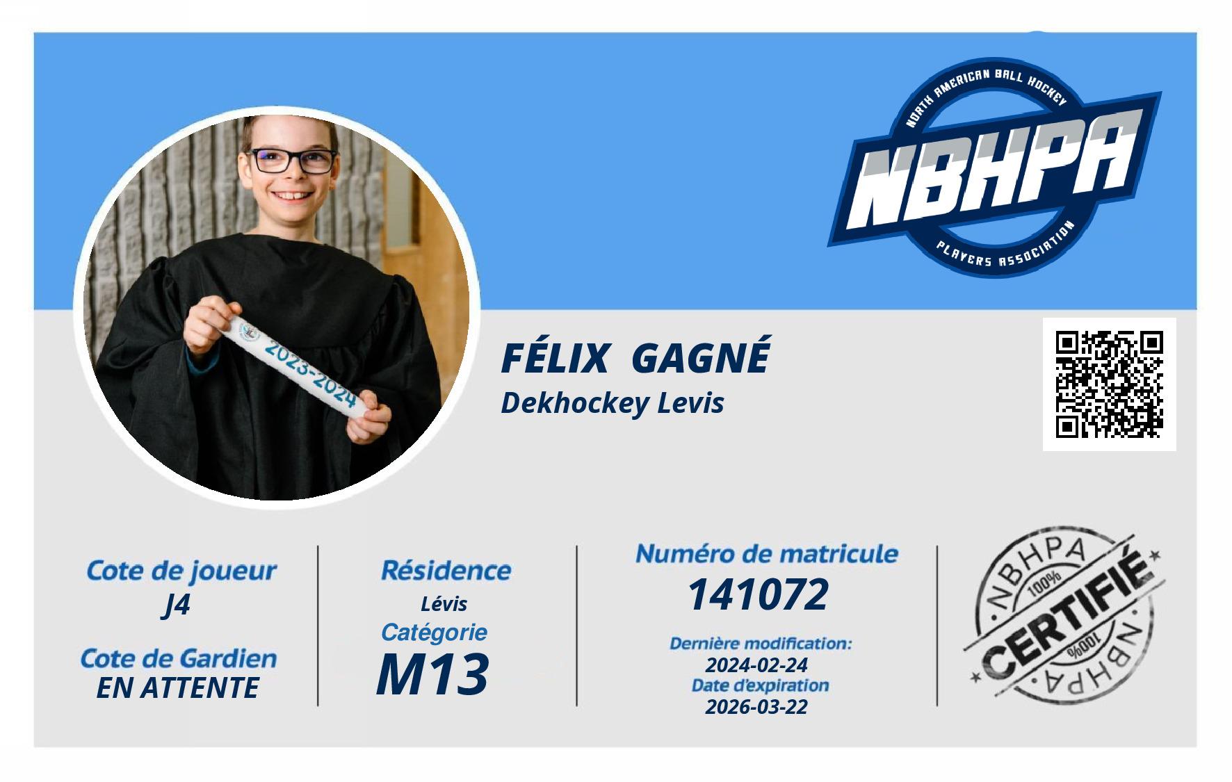 Félix  Gagné 