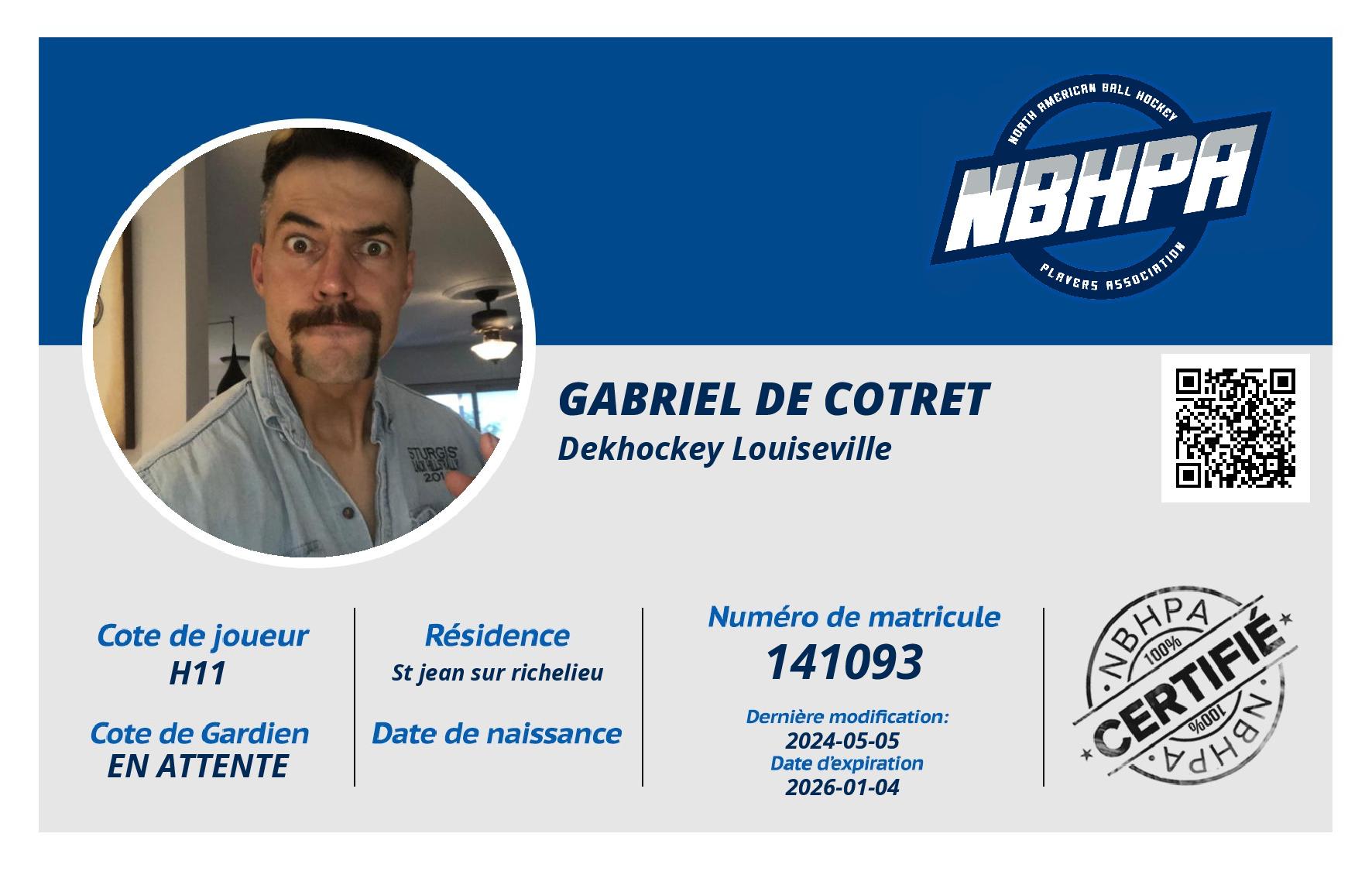 Gabriel De cotret