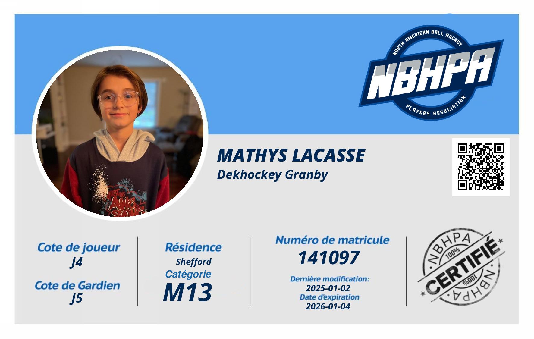 Mathys Lacasse