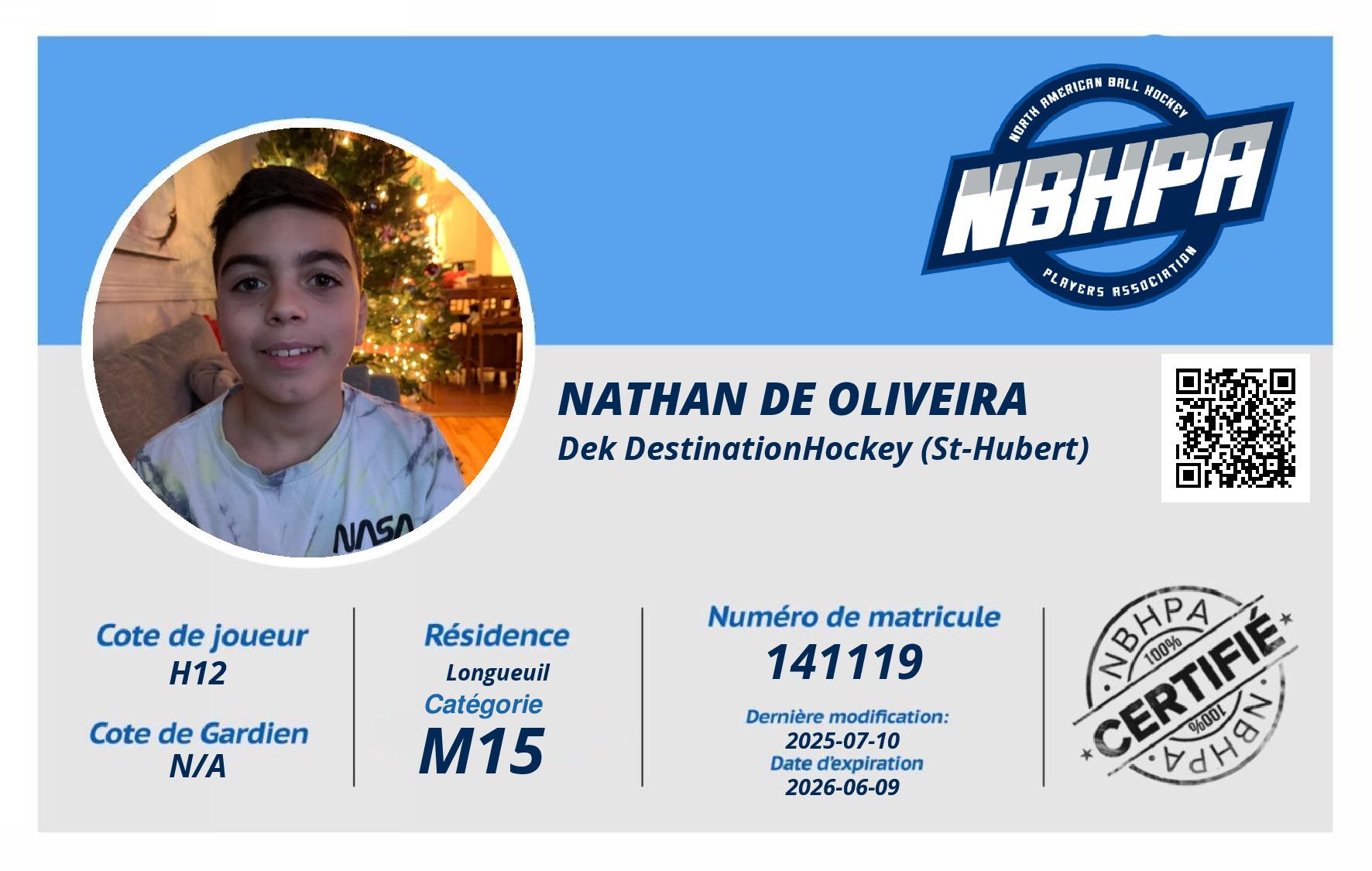 Nathan De Oliveira