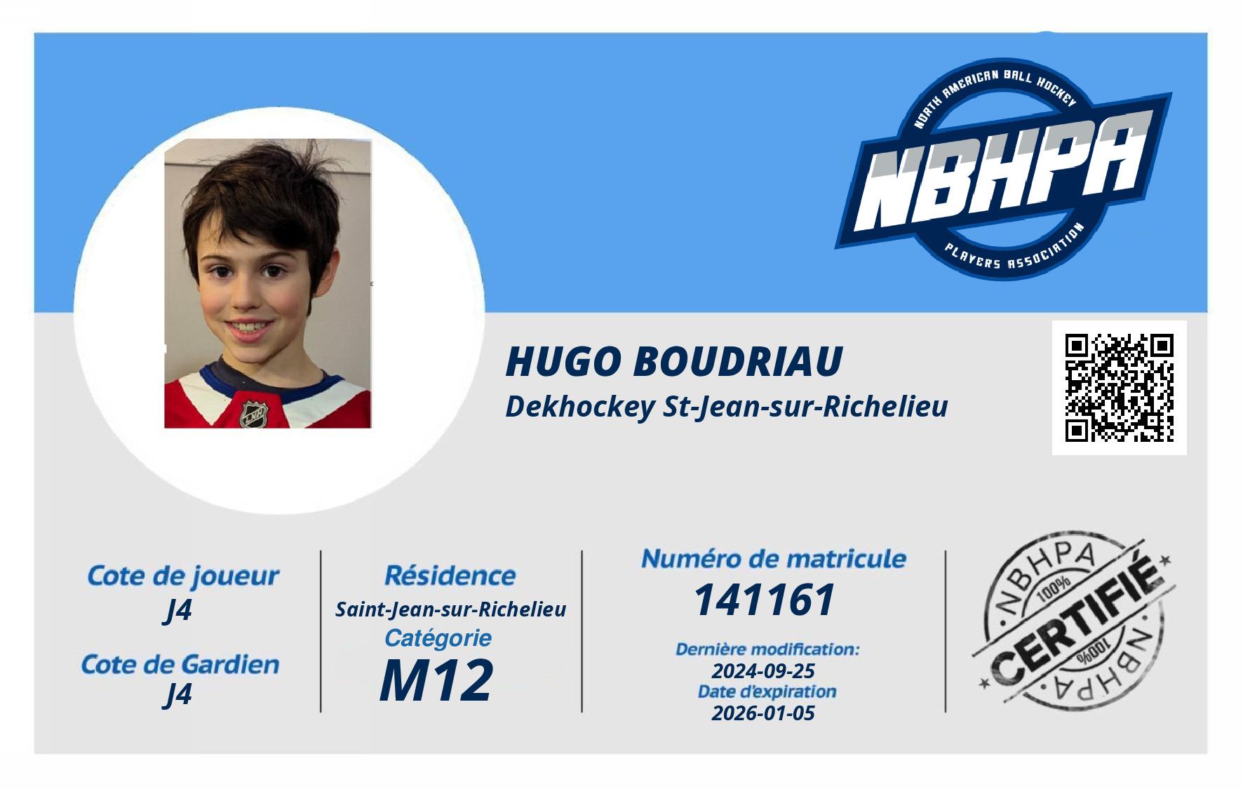 Hugo Boudriau