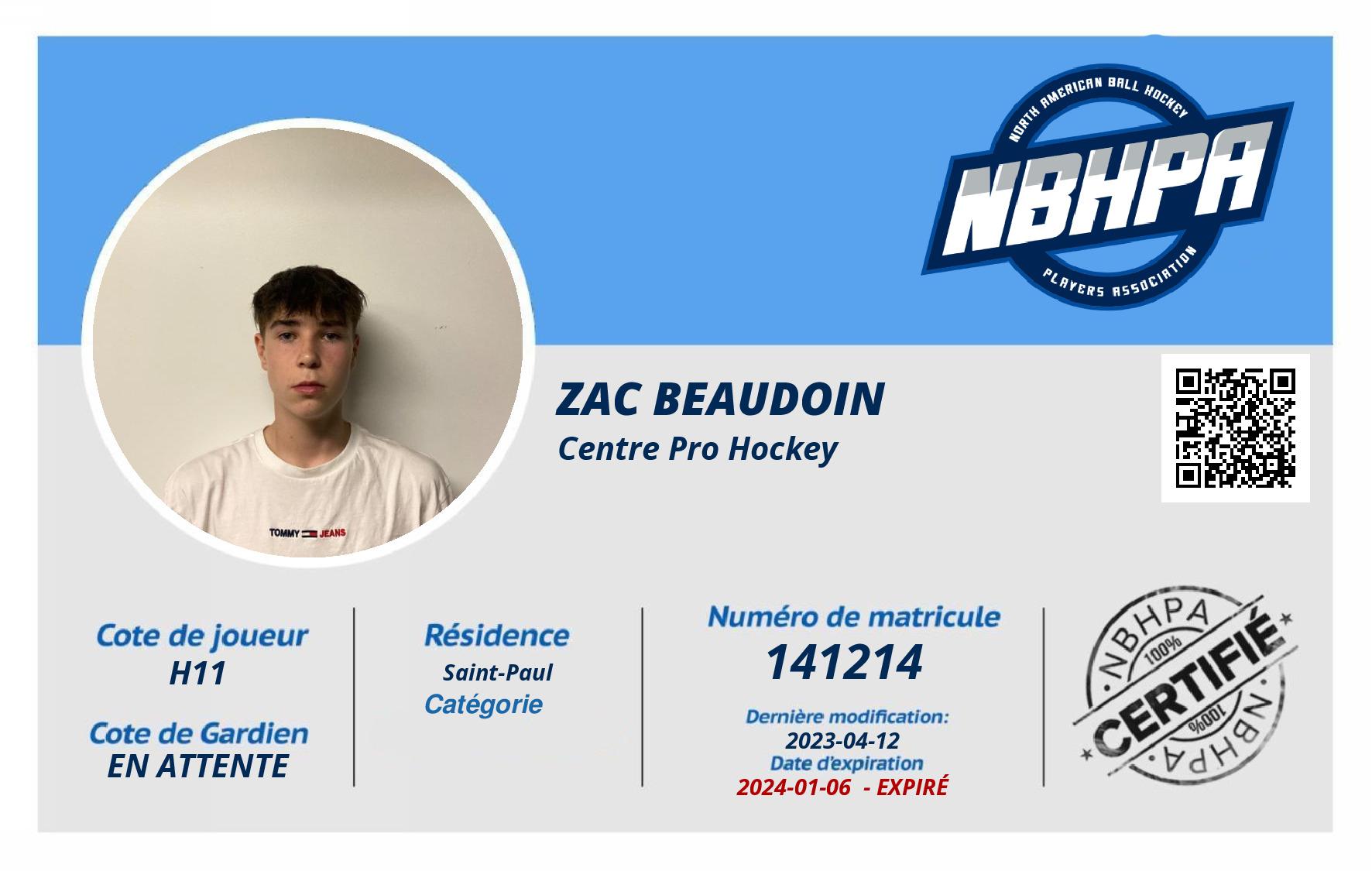Zac Beaudoin