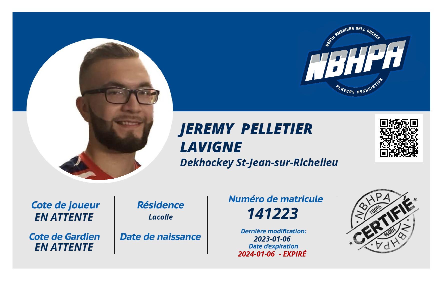 Jeremy  Pelletier lavigne 