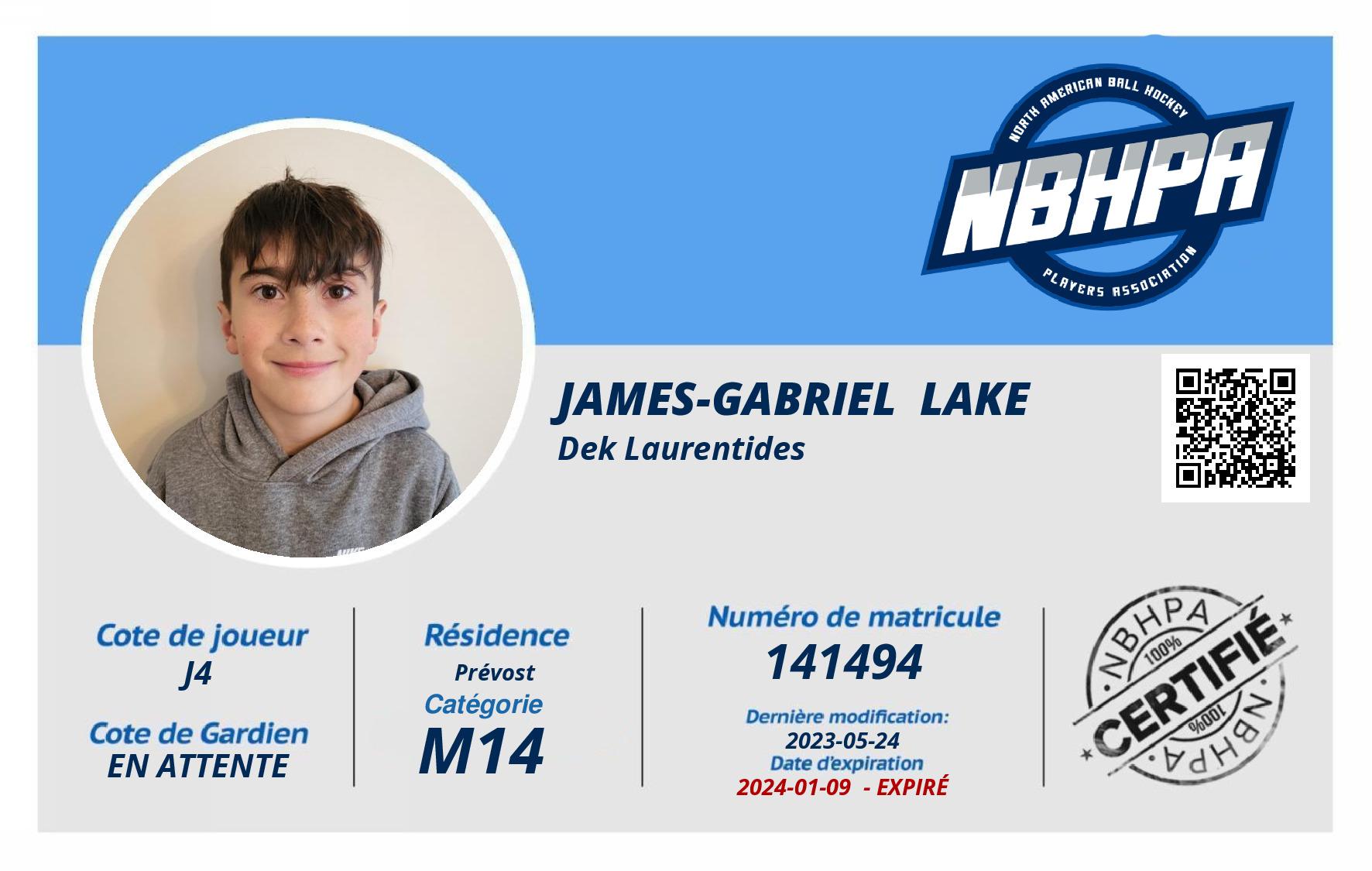 James-Gabriel  Lake
