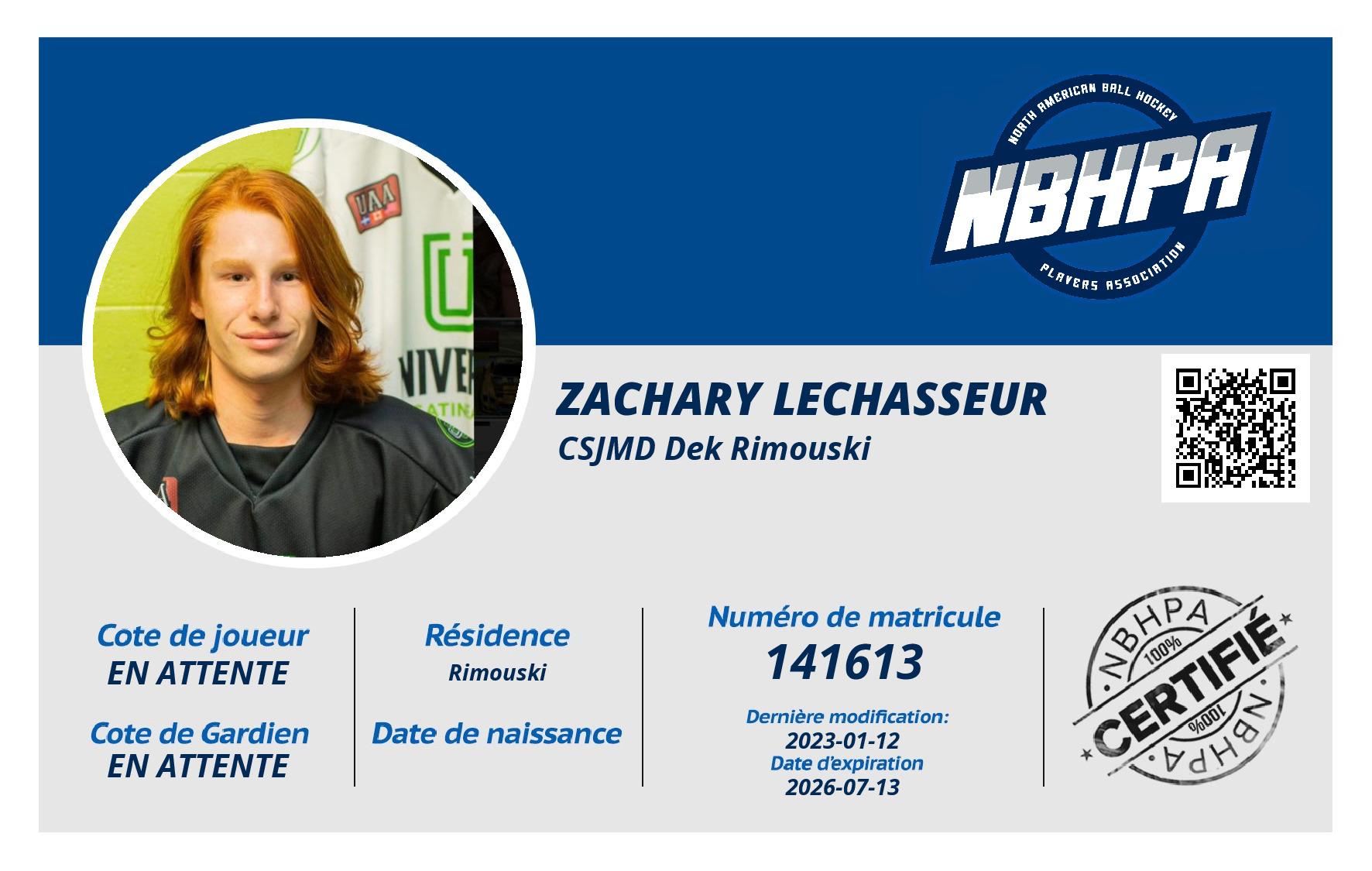 Zachary Lechasseur
