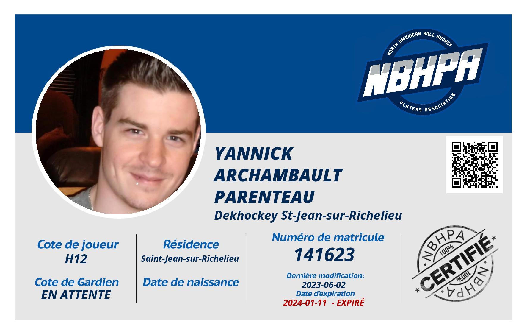 Yannick Archambault Parenteau