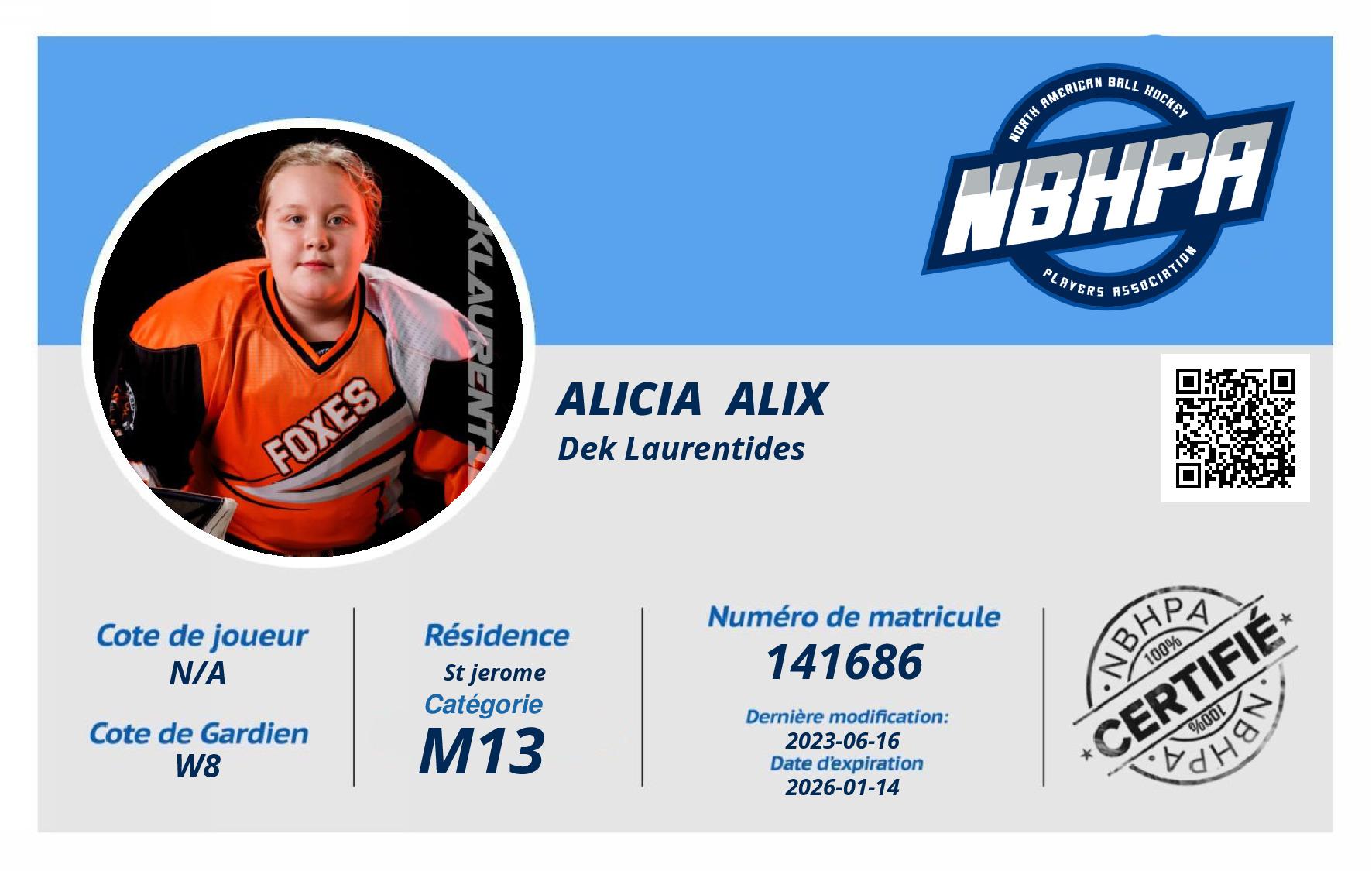 Alicia  Alix