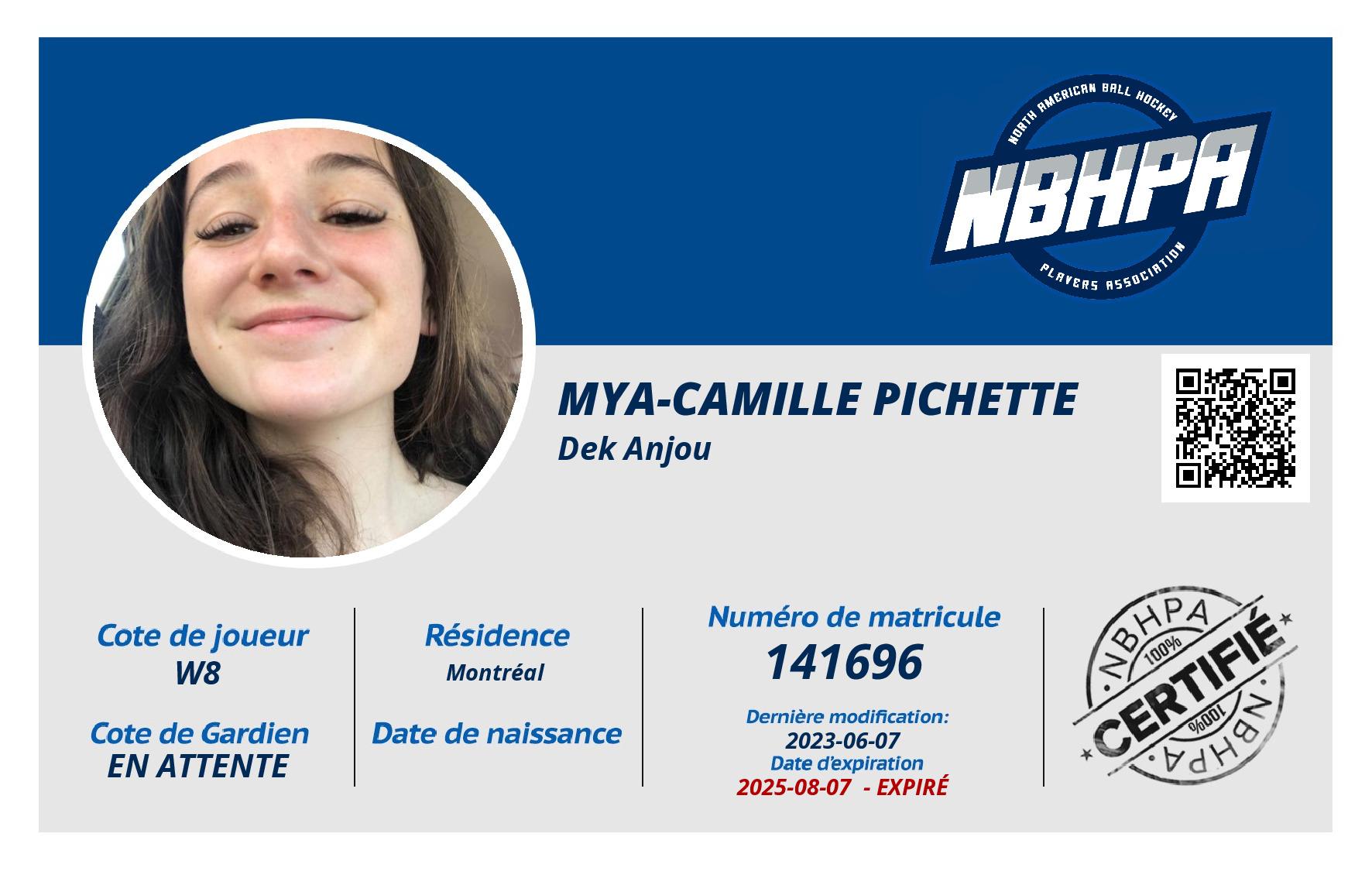 Mya-Camille Pichette