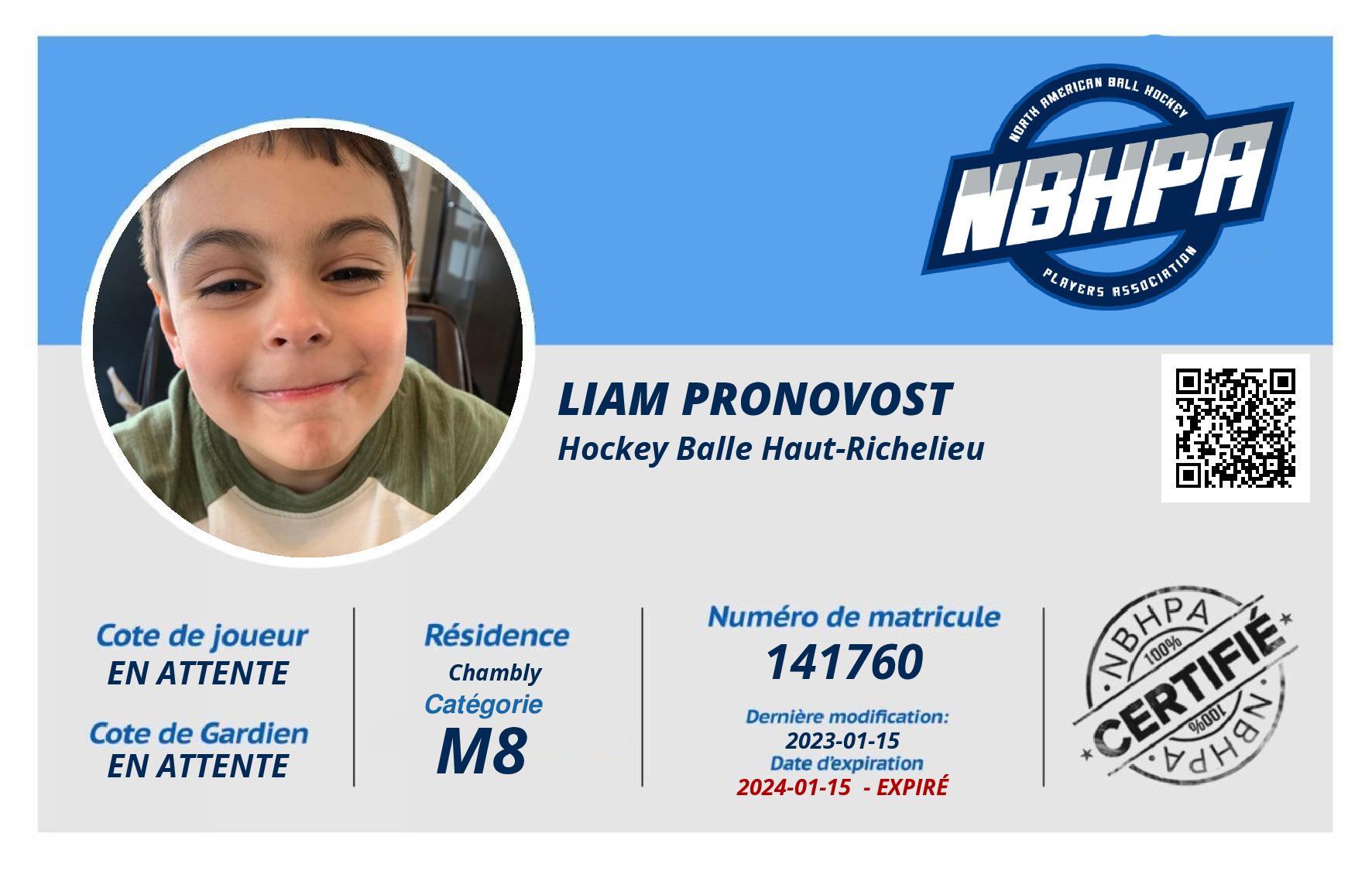 Liam Pronovost 