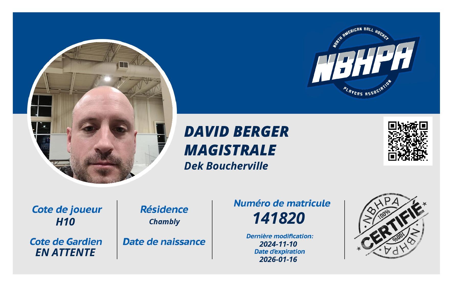 David Berger Magistrale 