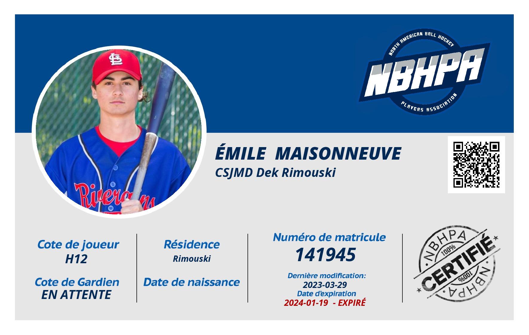 Émile  Maisonneuve