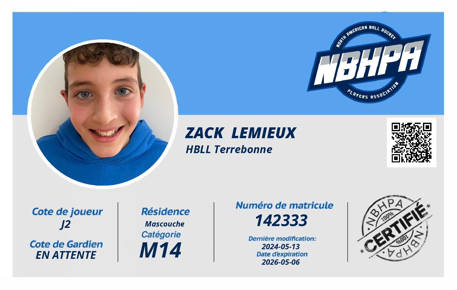 Zack  Lemieux 