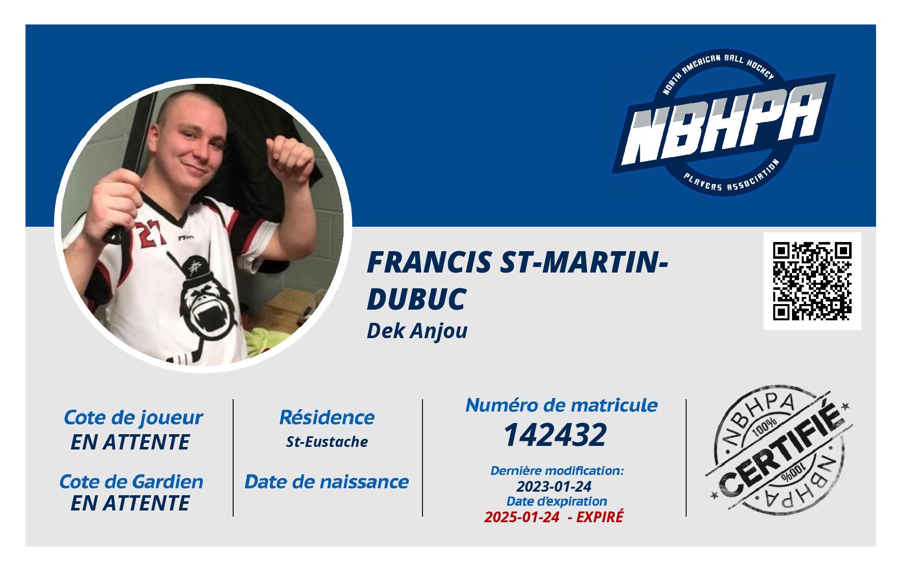 Francis St-Martin-Dubuc