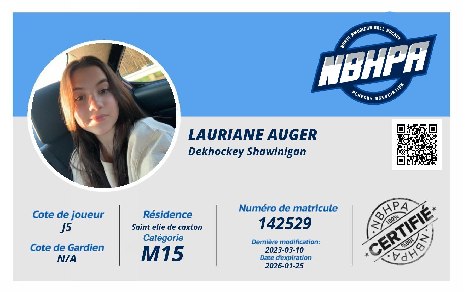 Lauriane Auger 