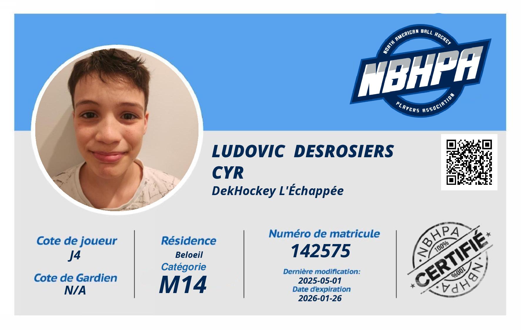 Ludovic  Desrosiers Cyr 