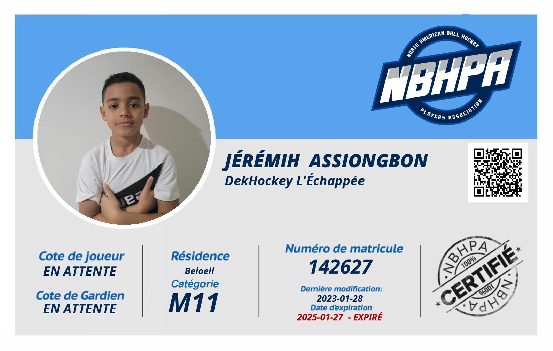 Jérémih  Assiongbon 