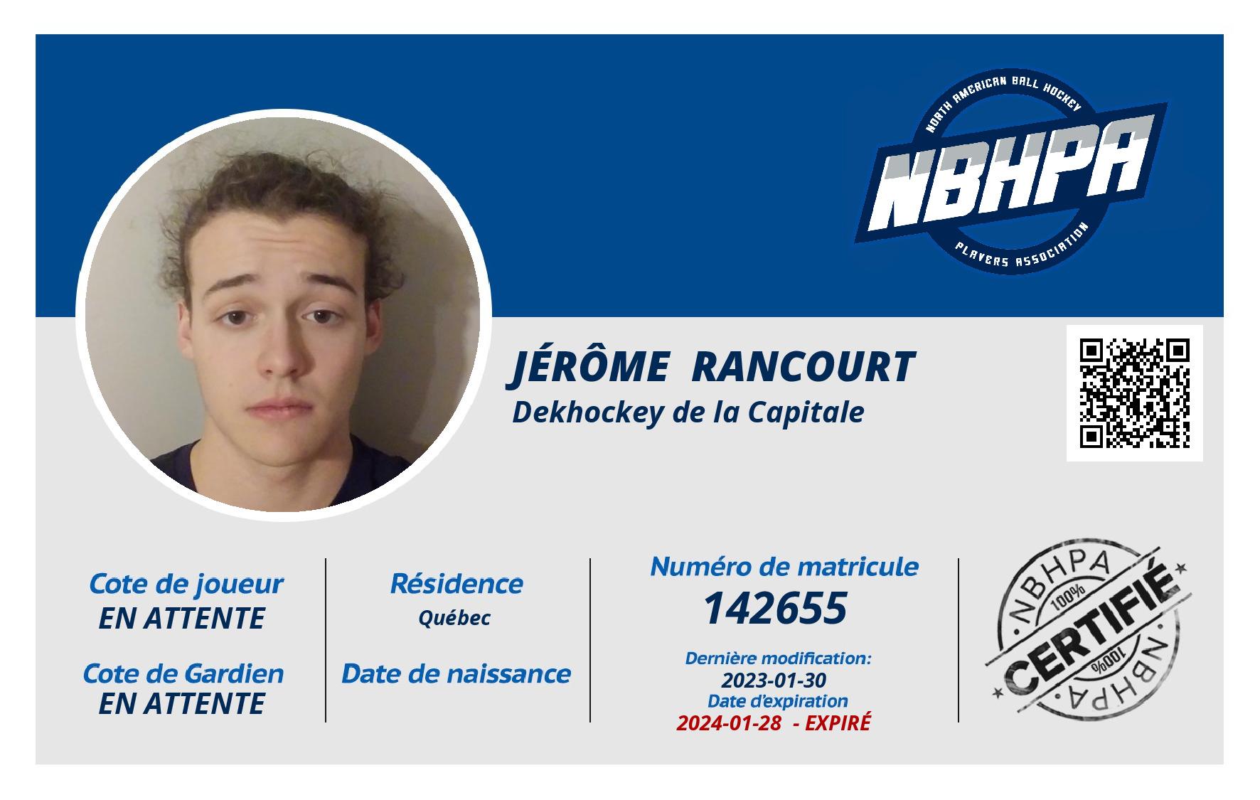 Jérôme  Rancourt 