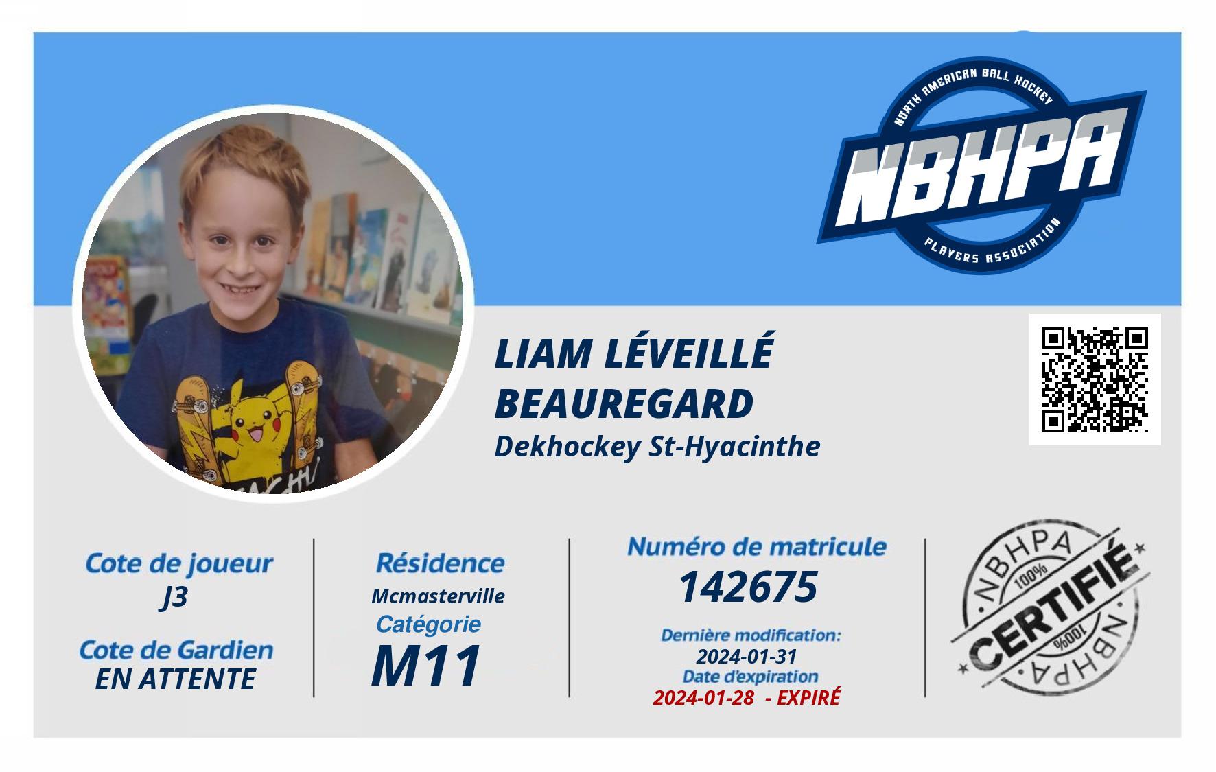 Liam Léveillé Beauregard 