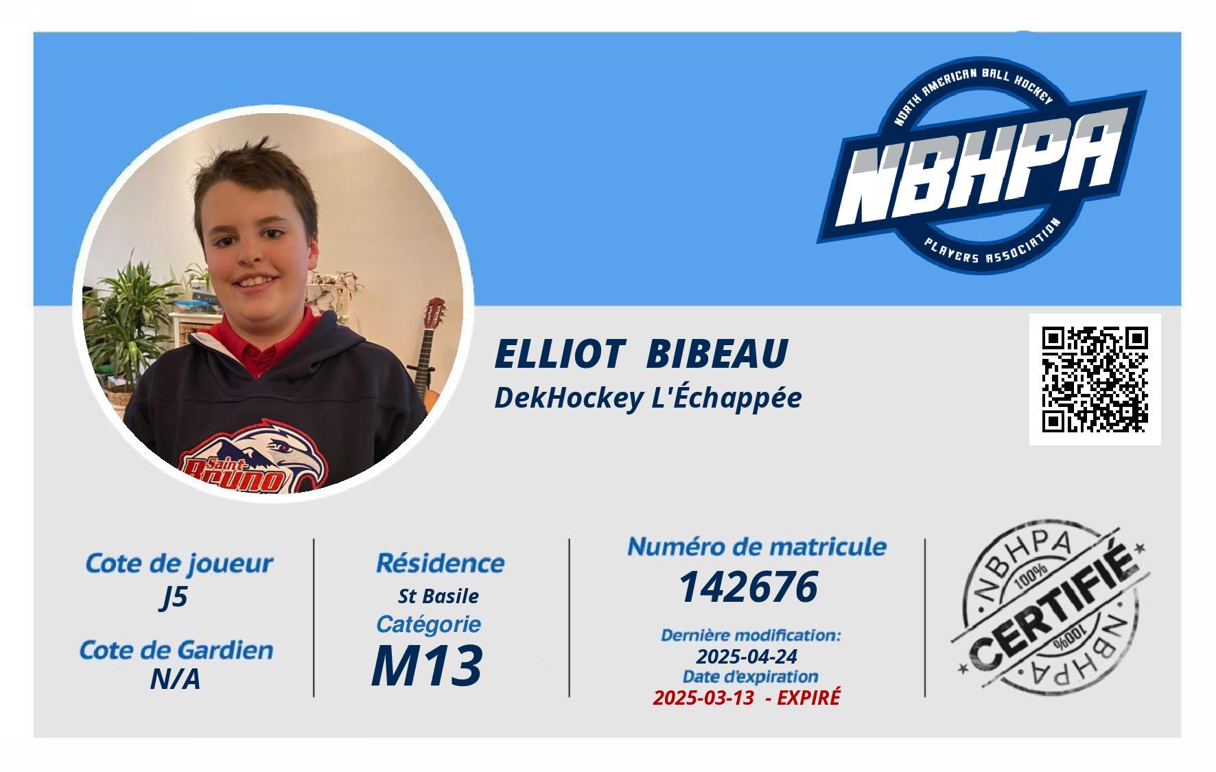Elliot  Bibeau 
