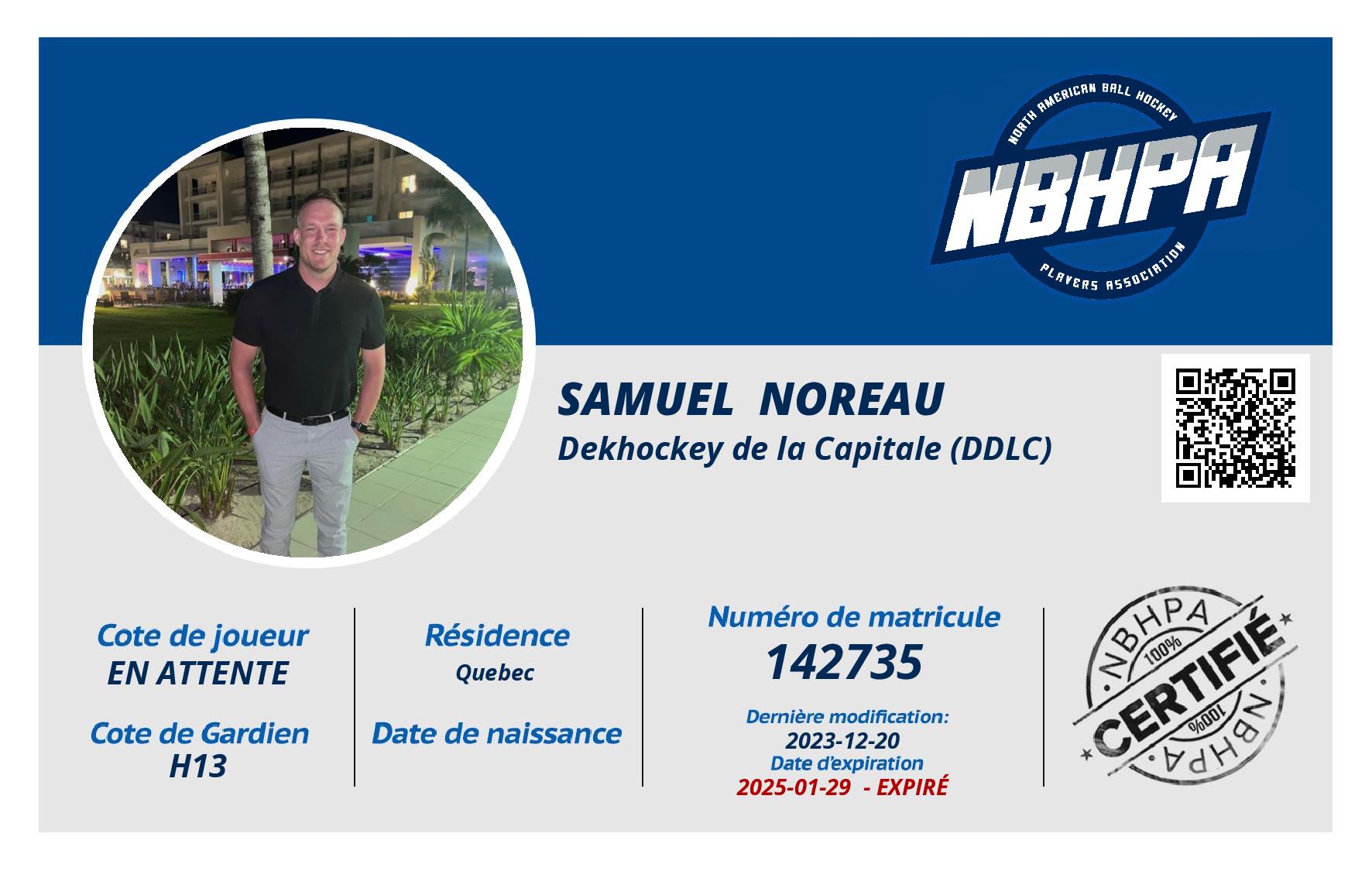 Samuel  Noreau 