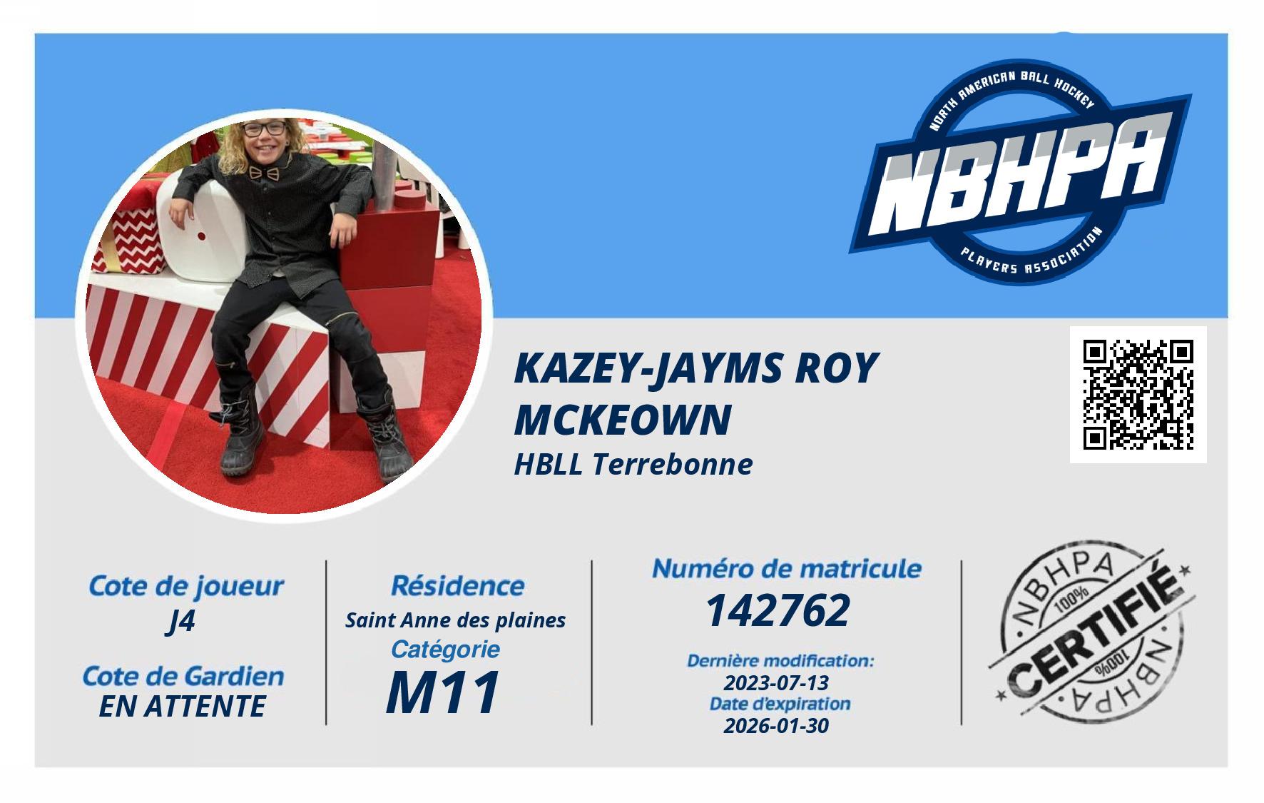 Kazey-Jayms Roy Mckeown 