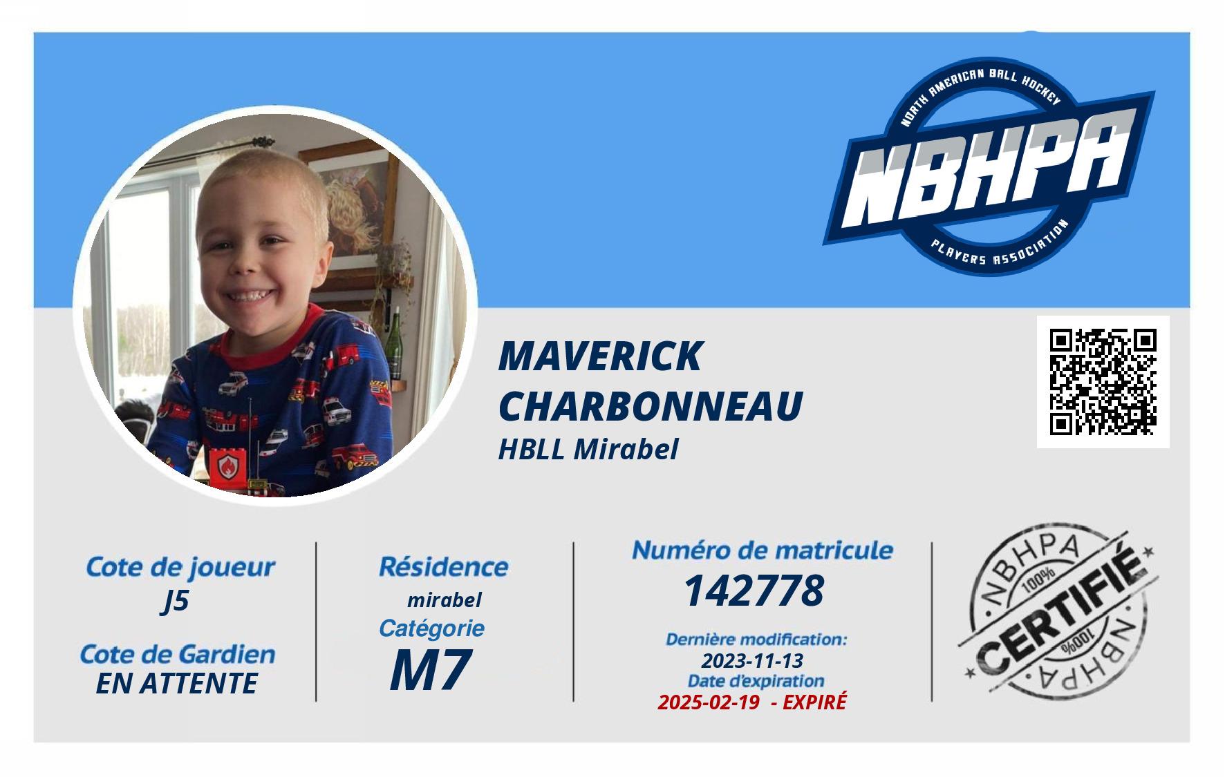Maverick Charbonneau 