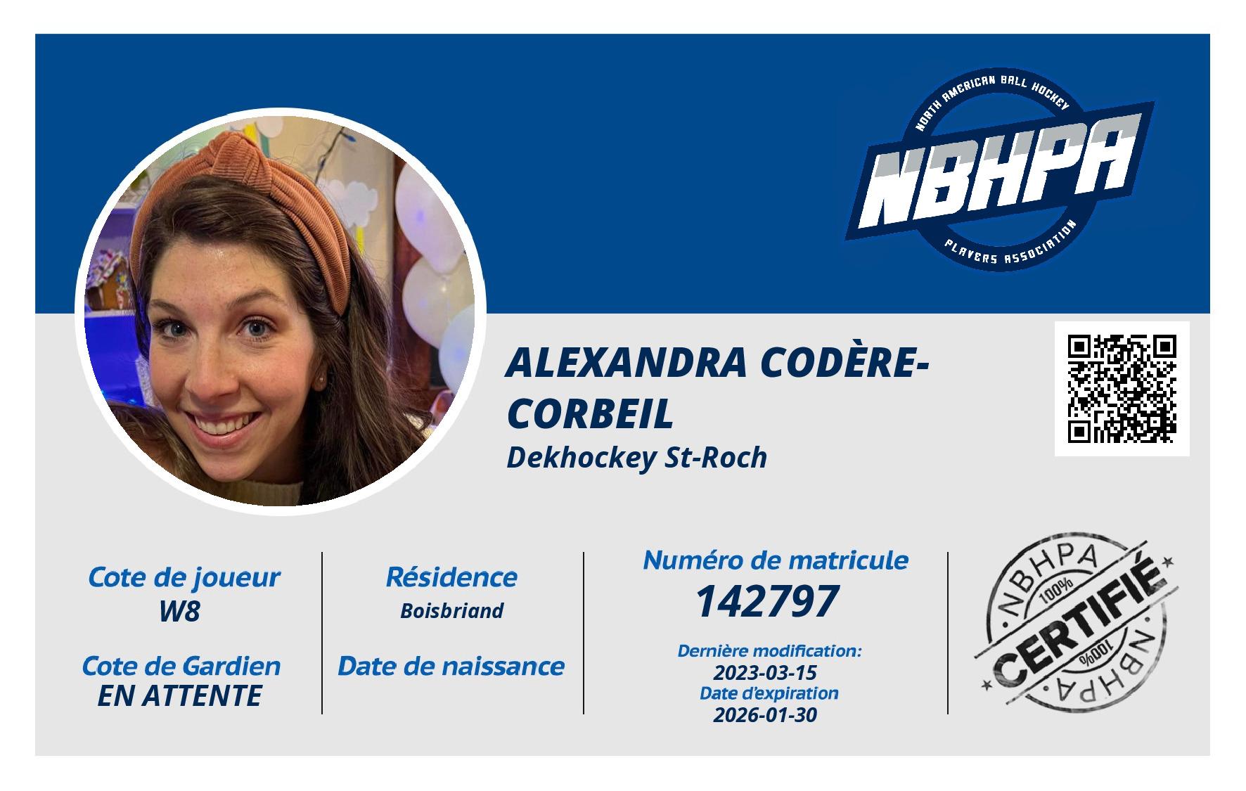 Alexandra Codère-Corbeil