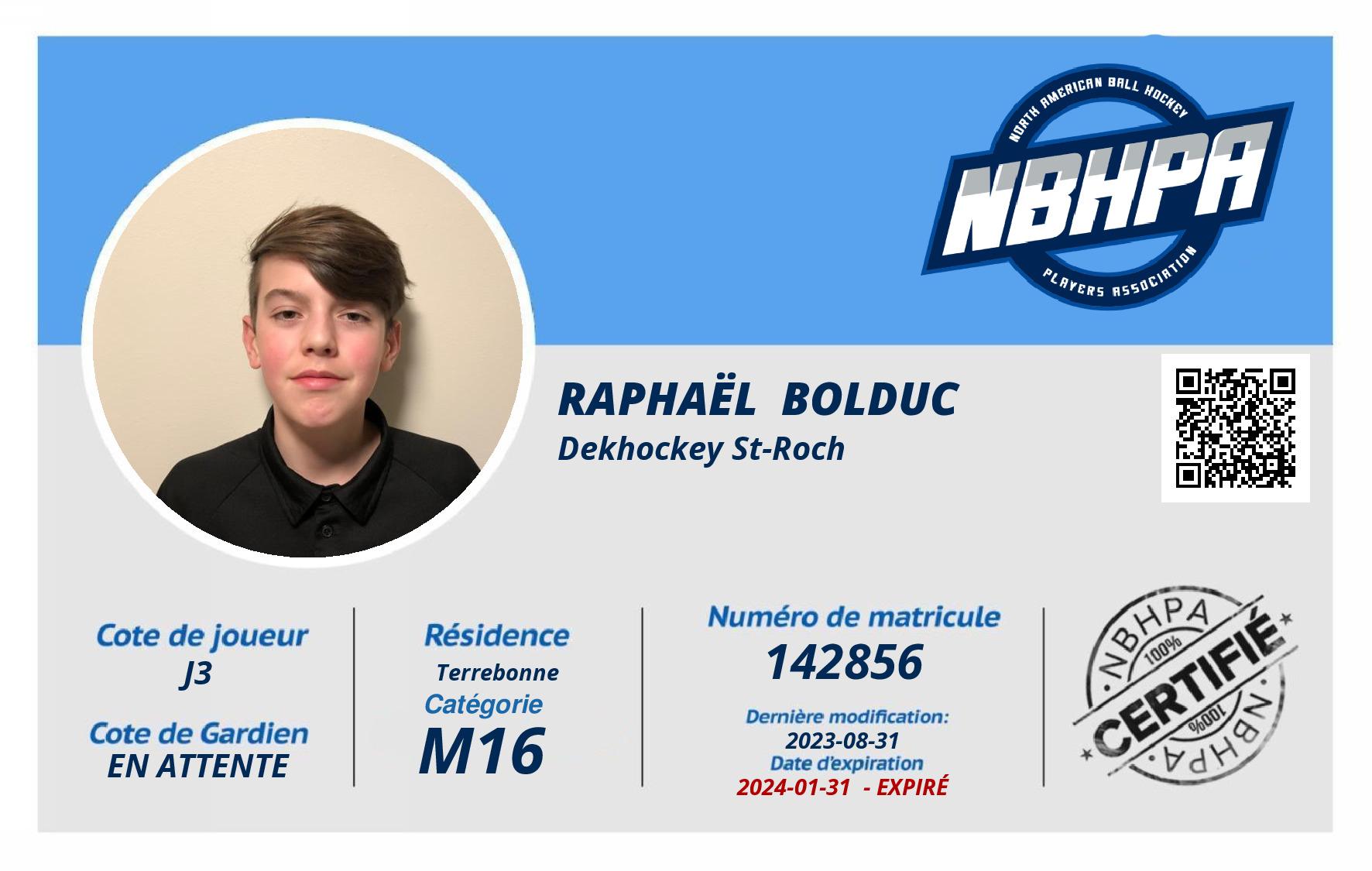 Raphaël  Bolduc