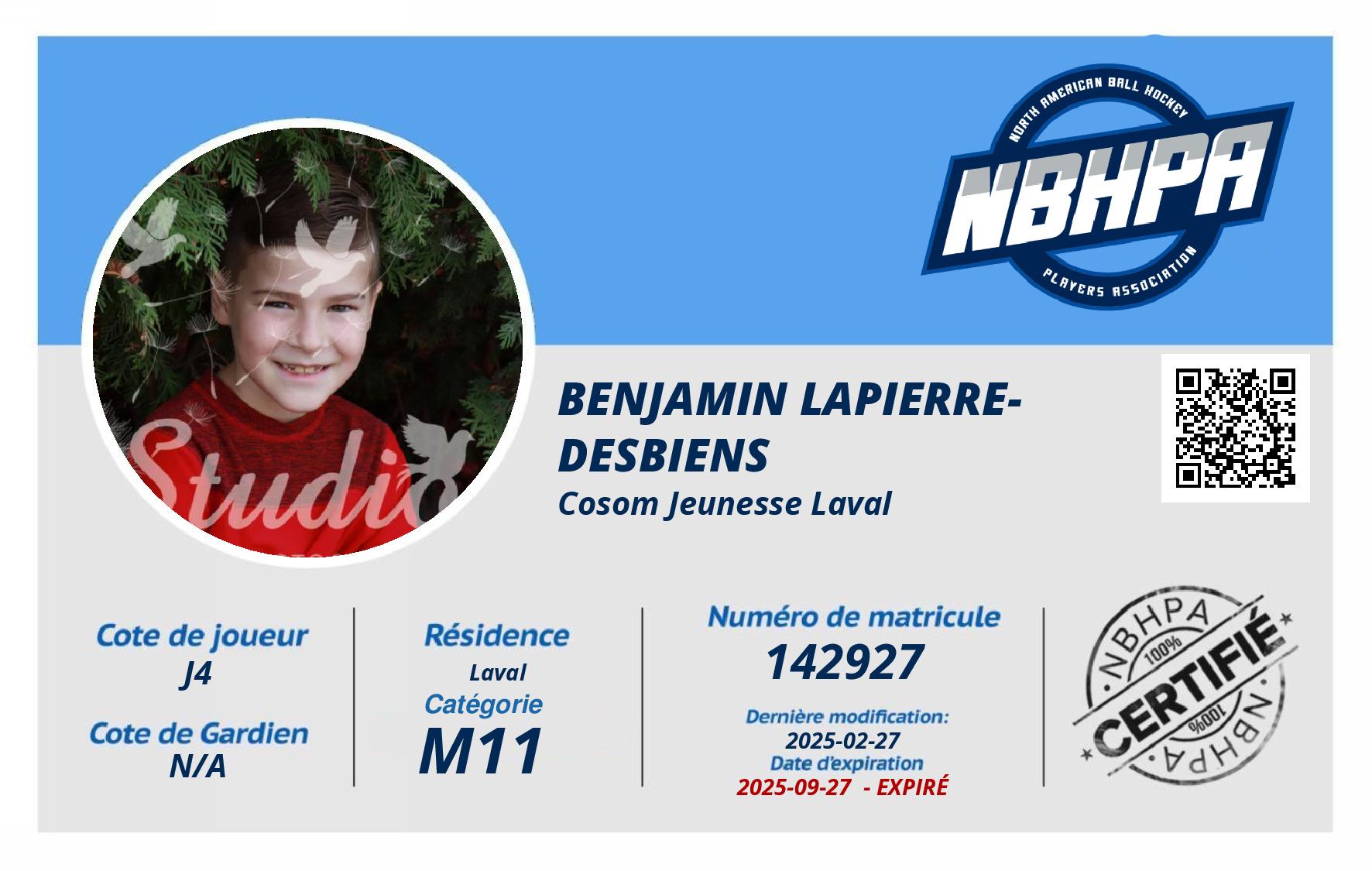 Benjamin Lapierre-Desbiens