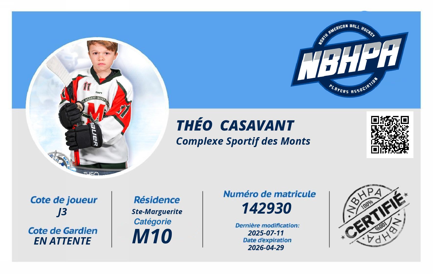 Théo  Casavant 