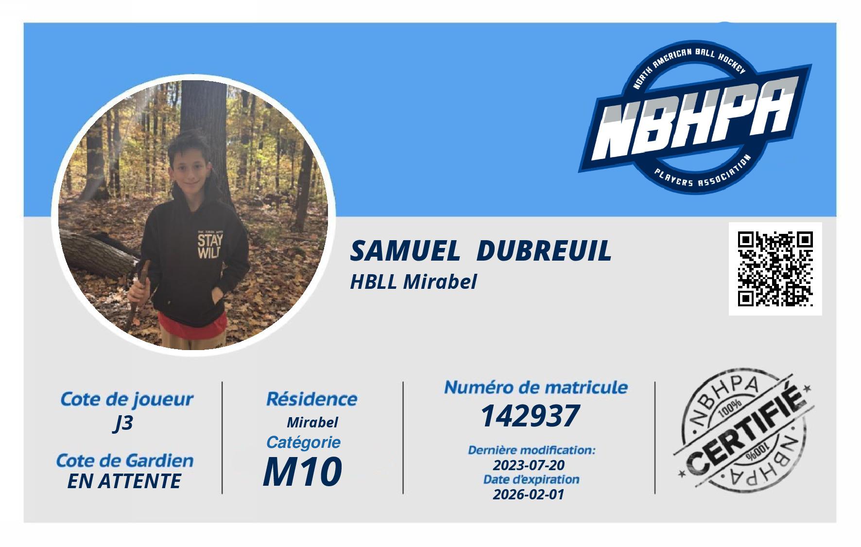 Samuel  Dubreuil 