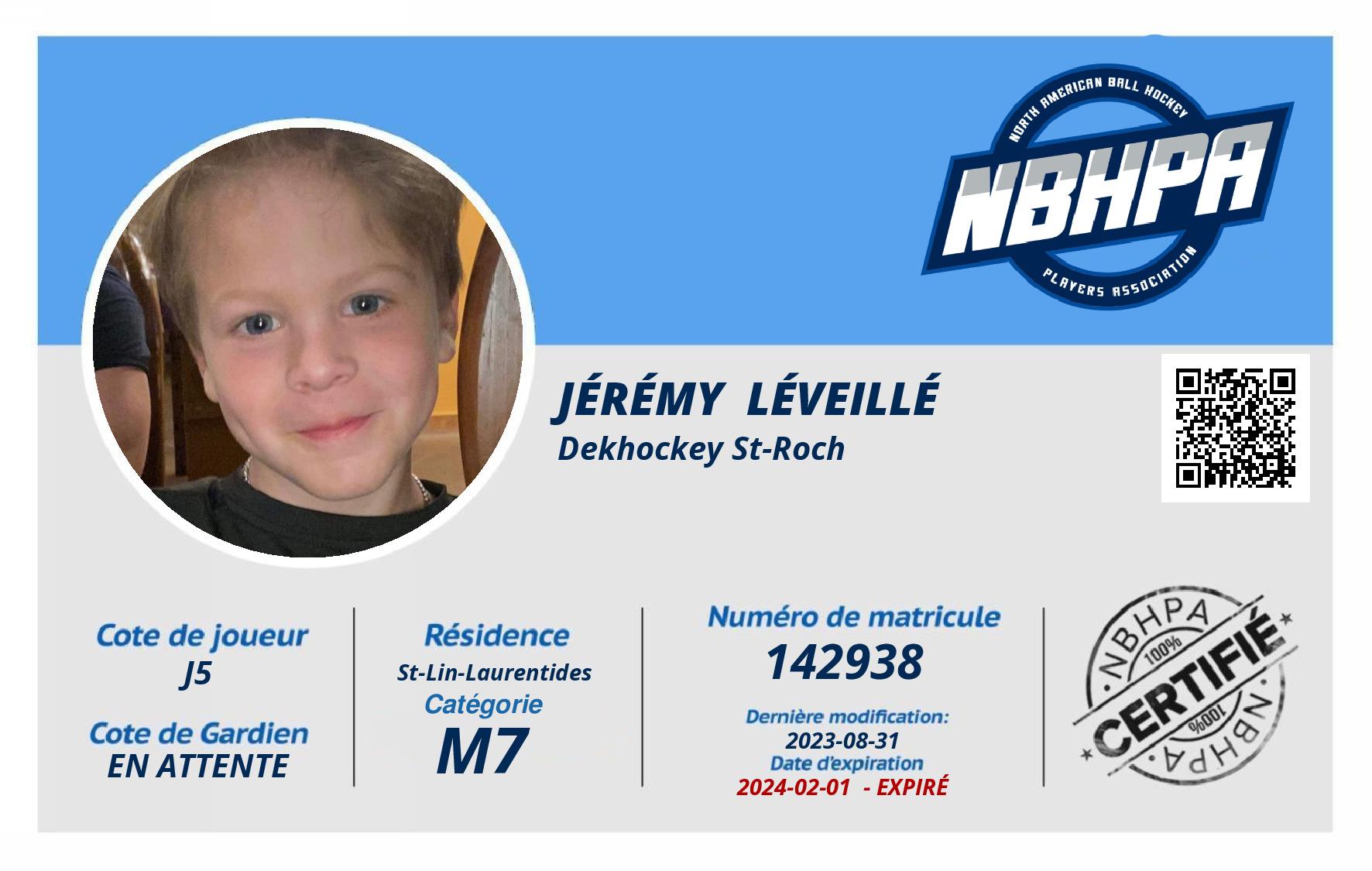 Jérémy  Léveillé