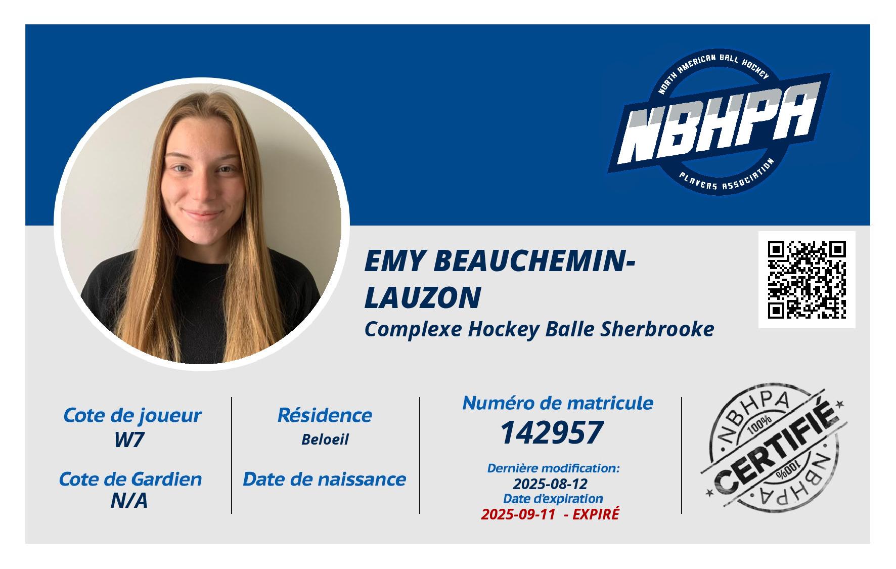 Emy Beauchemin-Lauzon