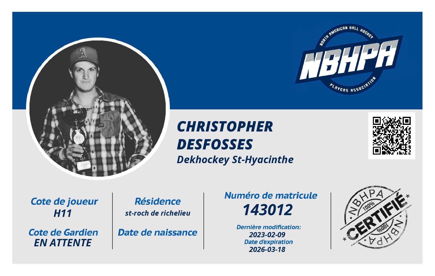Christopher Desfosses