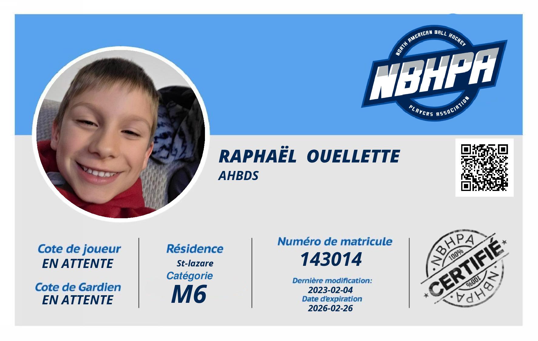 Raphaël  Ouellette 