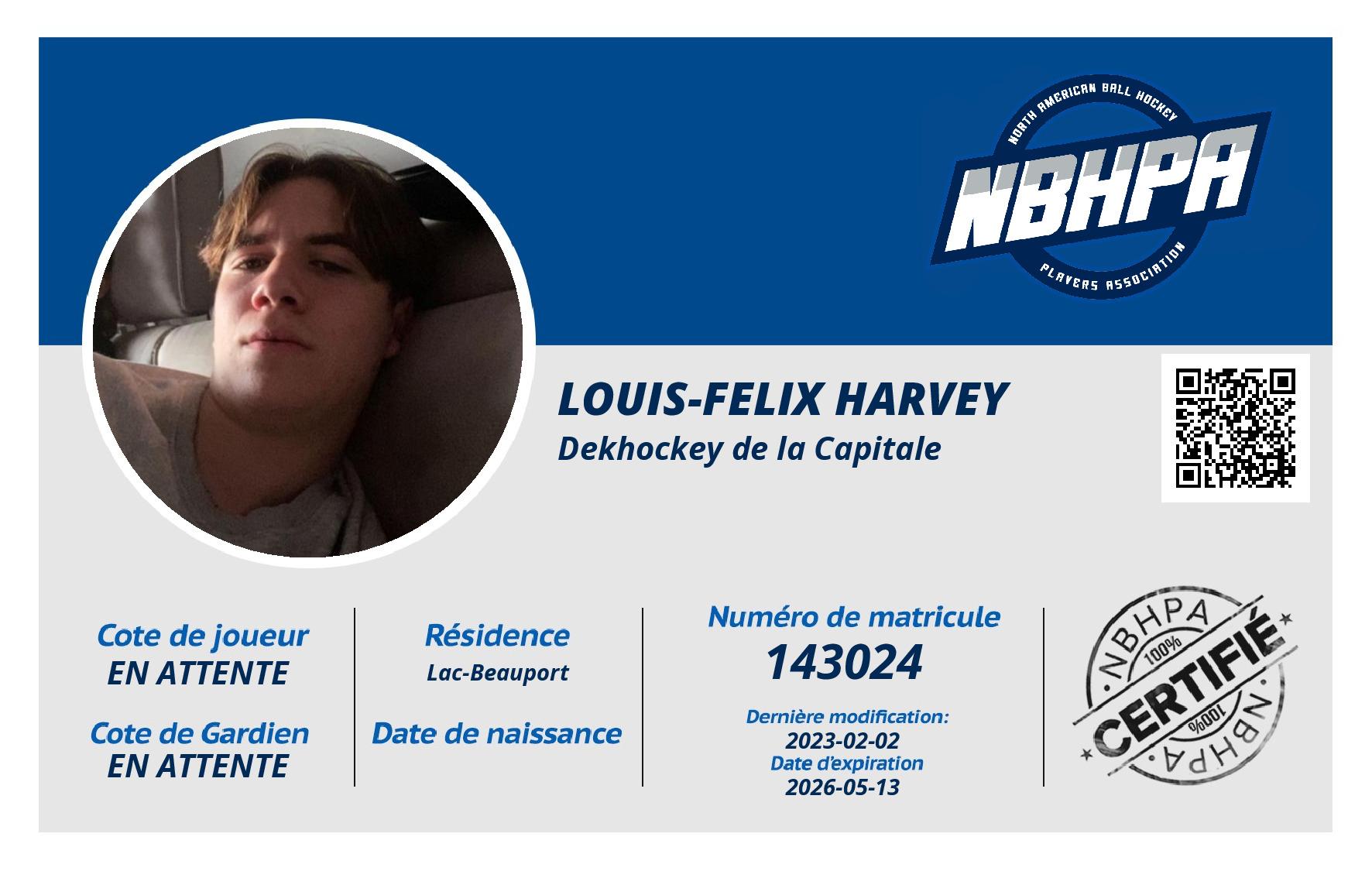 louis-felix harvey
