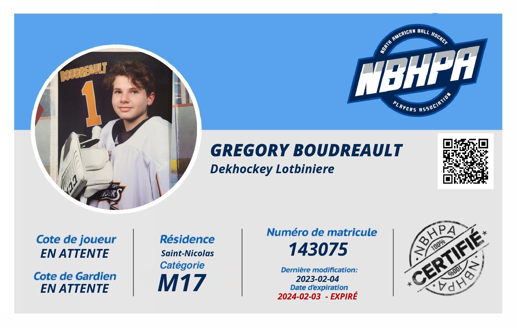 Gregory Boudreault